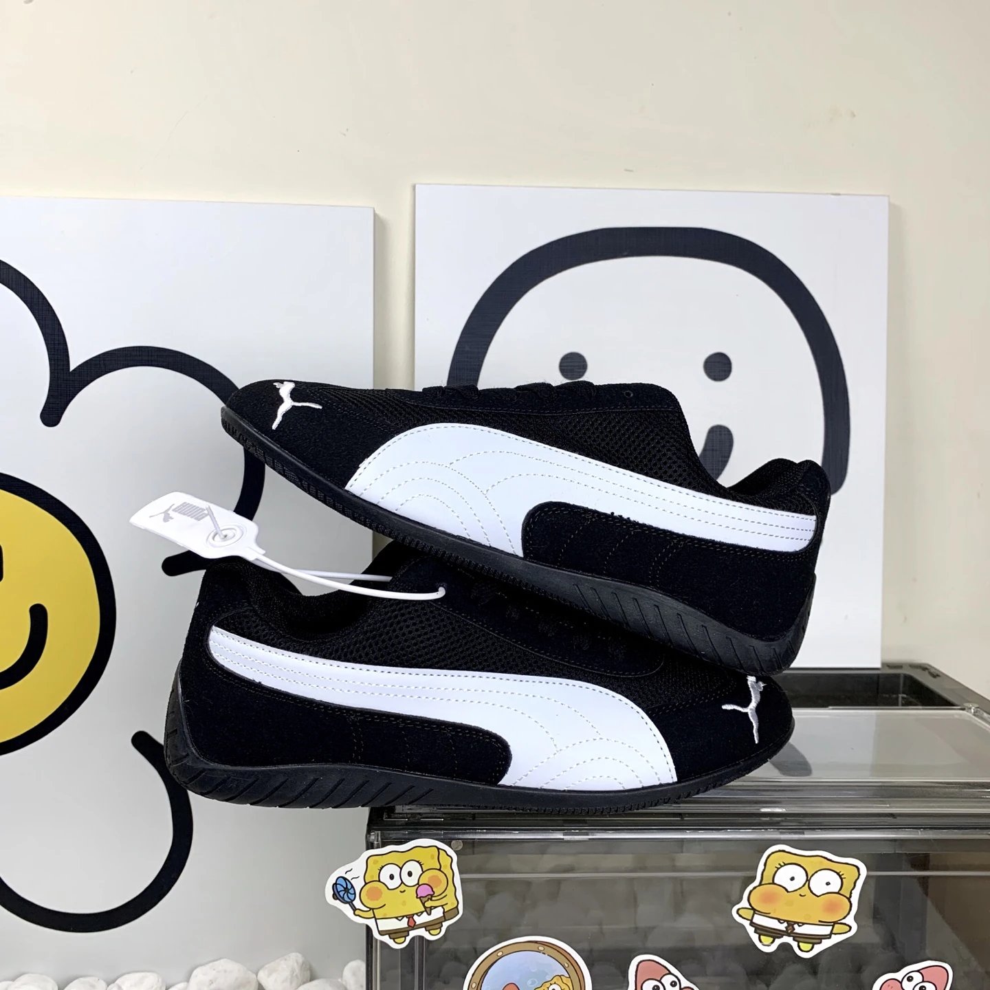 PUMA Mesh Sneakers Black - Gallery Image 9 - Detailed View