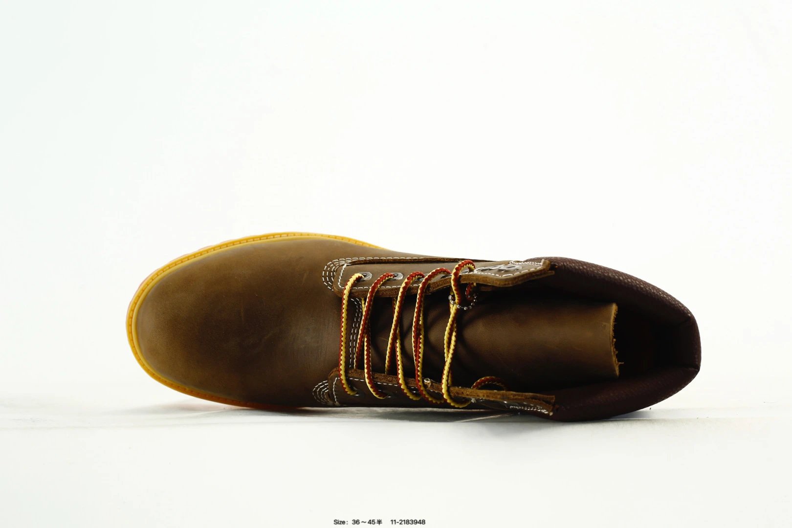 Outdoor Leather Boots High-Top in Rich Brown - Gallery Image 4 - Detailed View