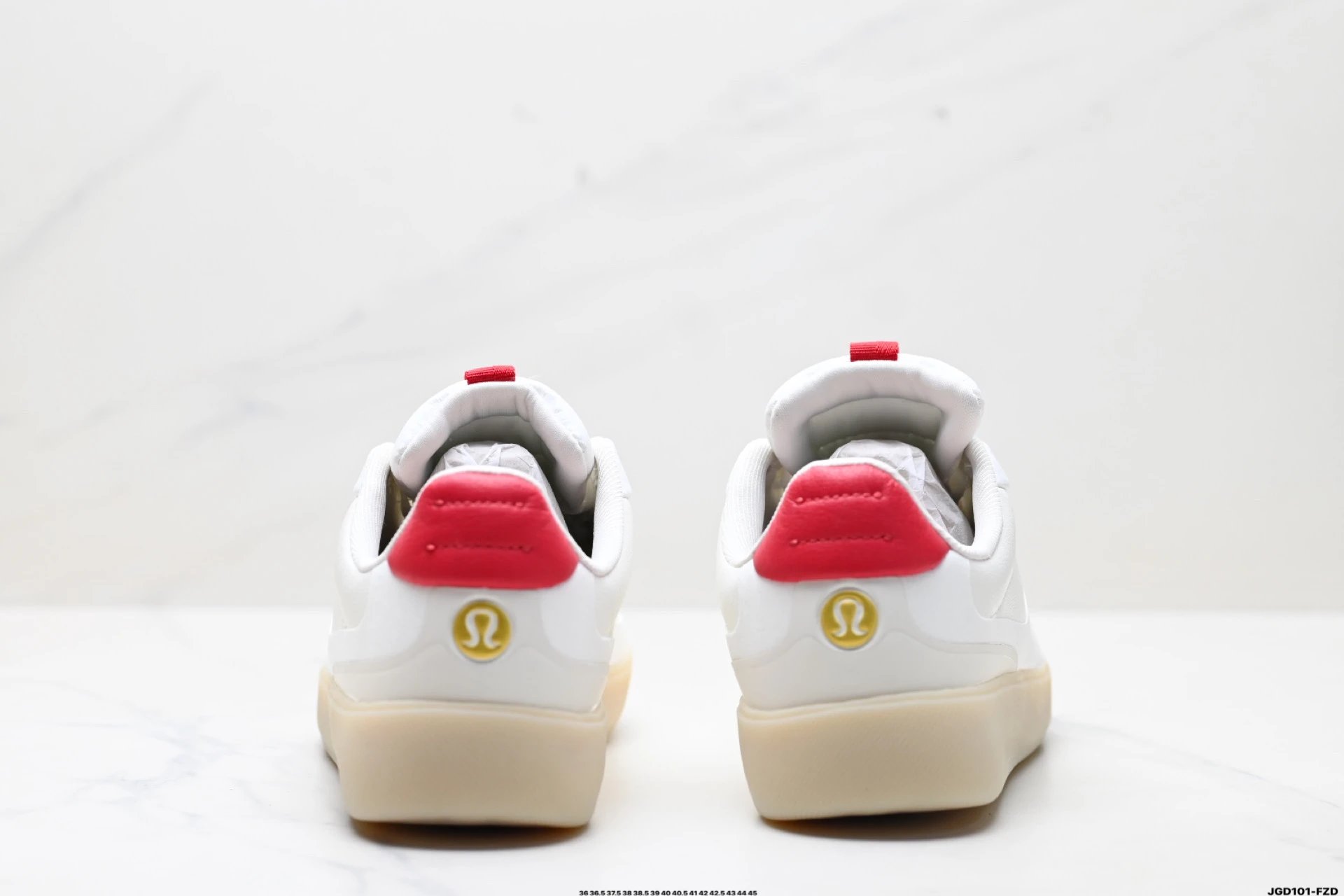 Lululemon Lifestyle Low Sneakers White Red - Gallery Image 6 - Detailed View