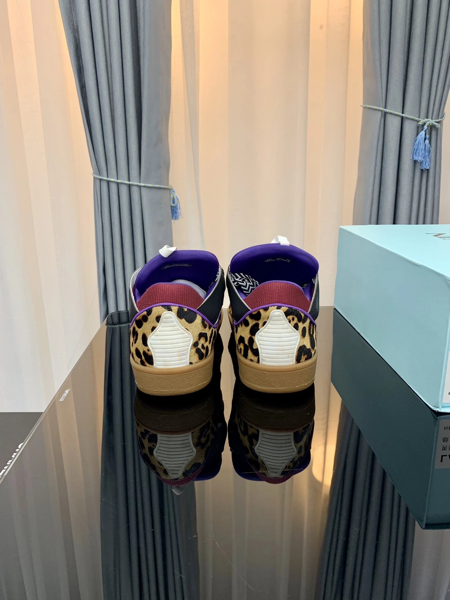 Lanvin Casual Sneakers Red Black - Gallery Image 7 - Detailed View