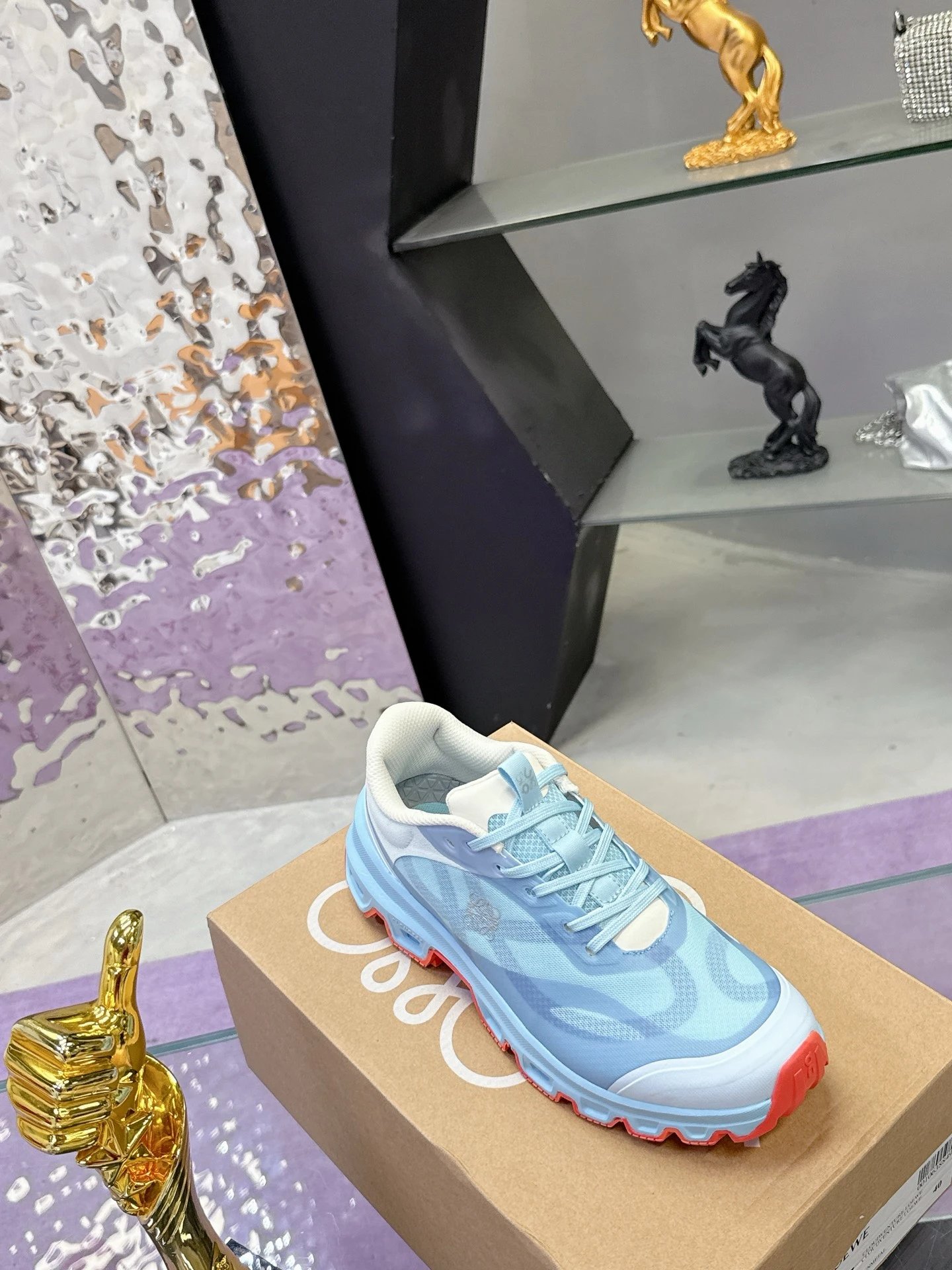 Loewe x On Running 3.0 Cloudtilt Sneakers Blue - Gallery Image 5 - Detailed View