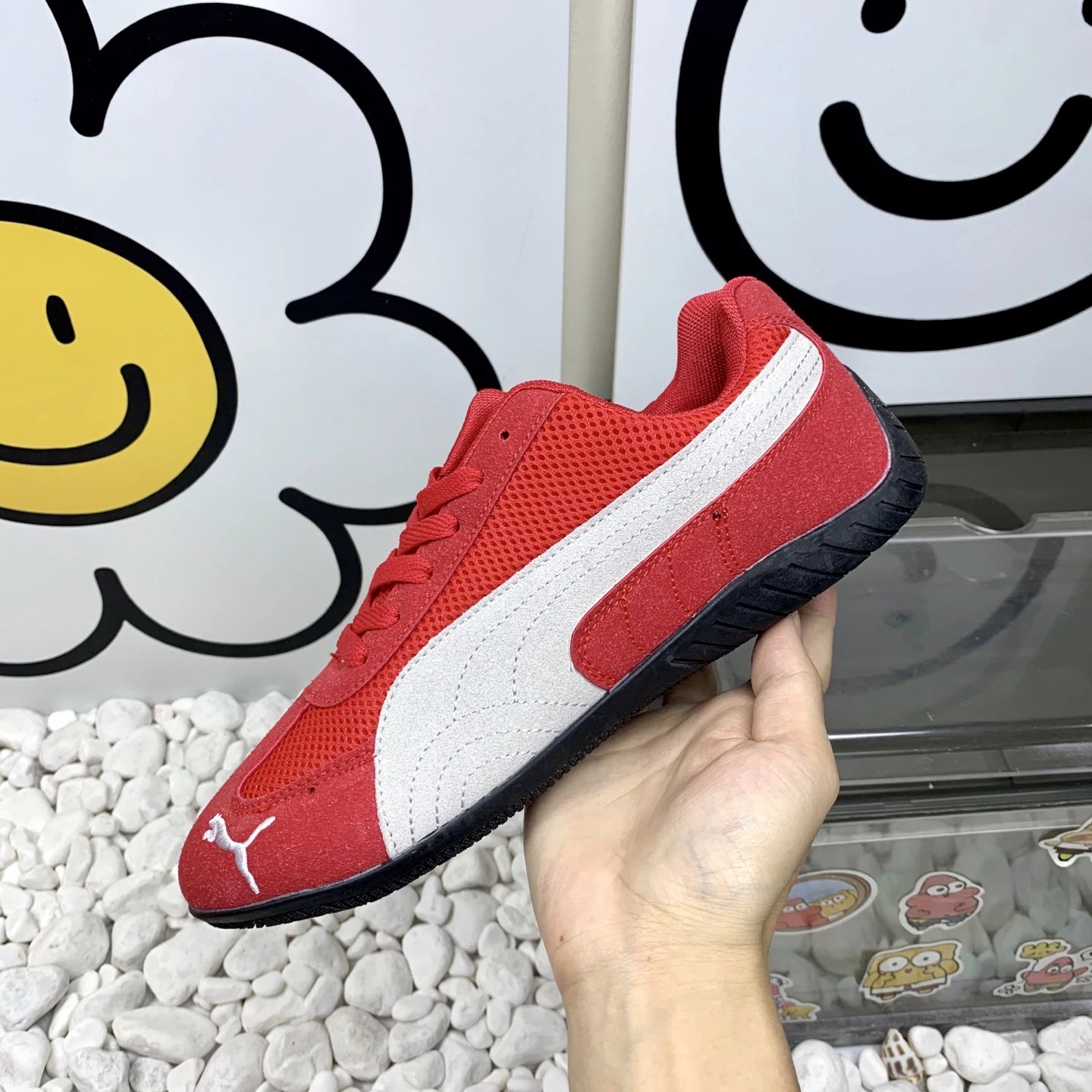 Puma Mesh Sneakers Red - Gallery Image 8 - Detailed View