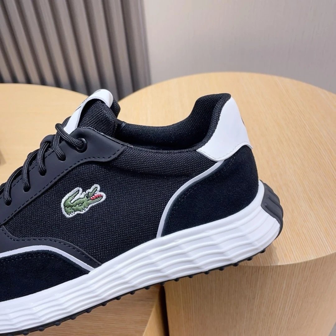 Lacoste Black Classic Sneakers - Gallery Image 6 - Detailed View