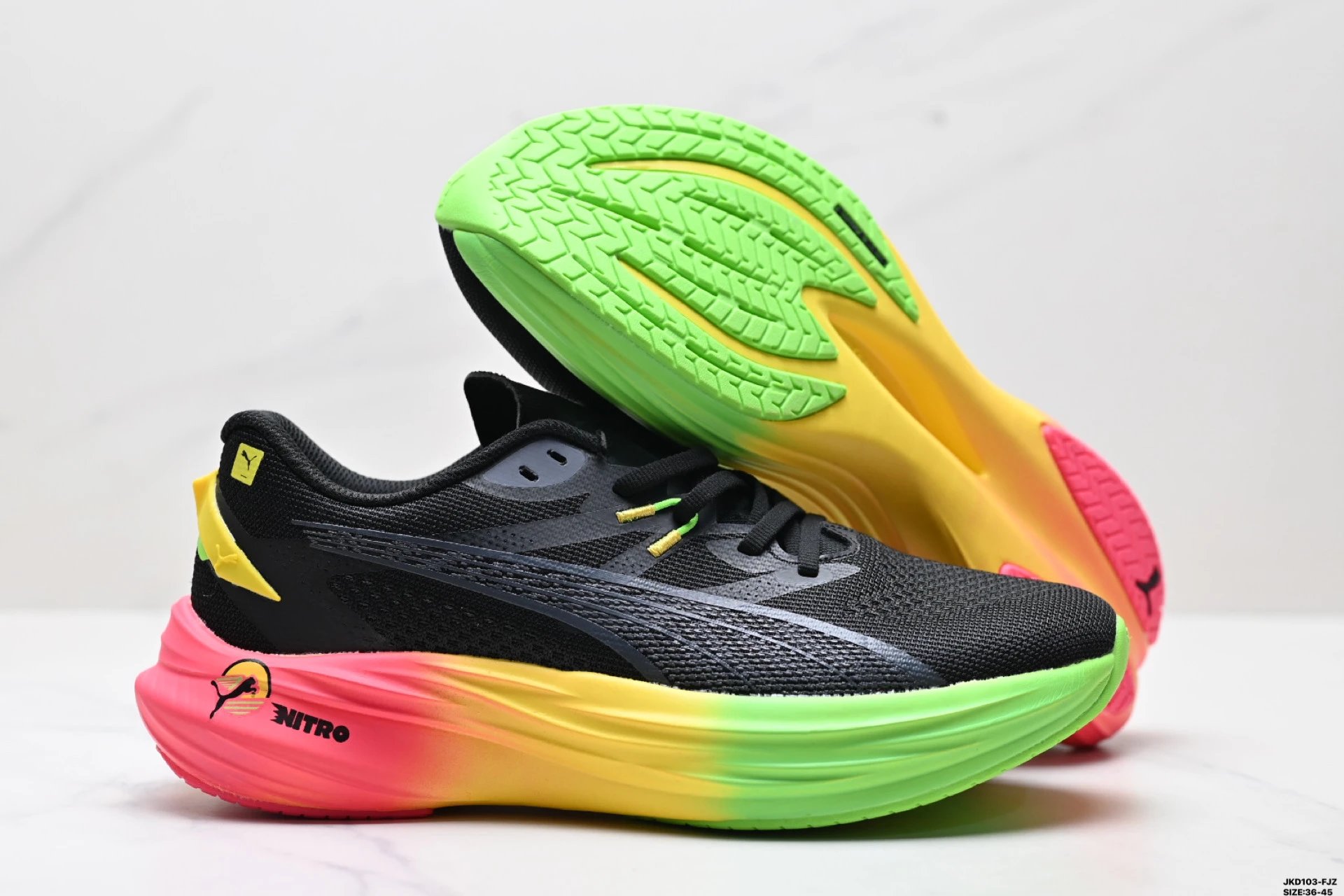 PUMA Deviate NITRO Sneakers Black - Gallery Image 5 - Detailed View