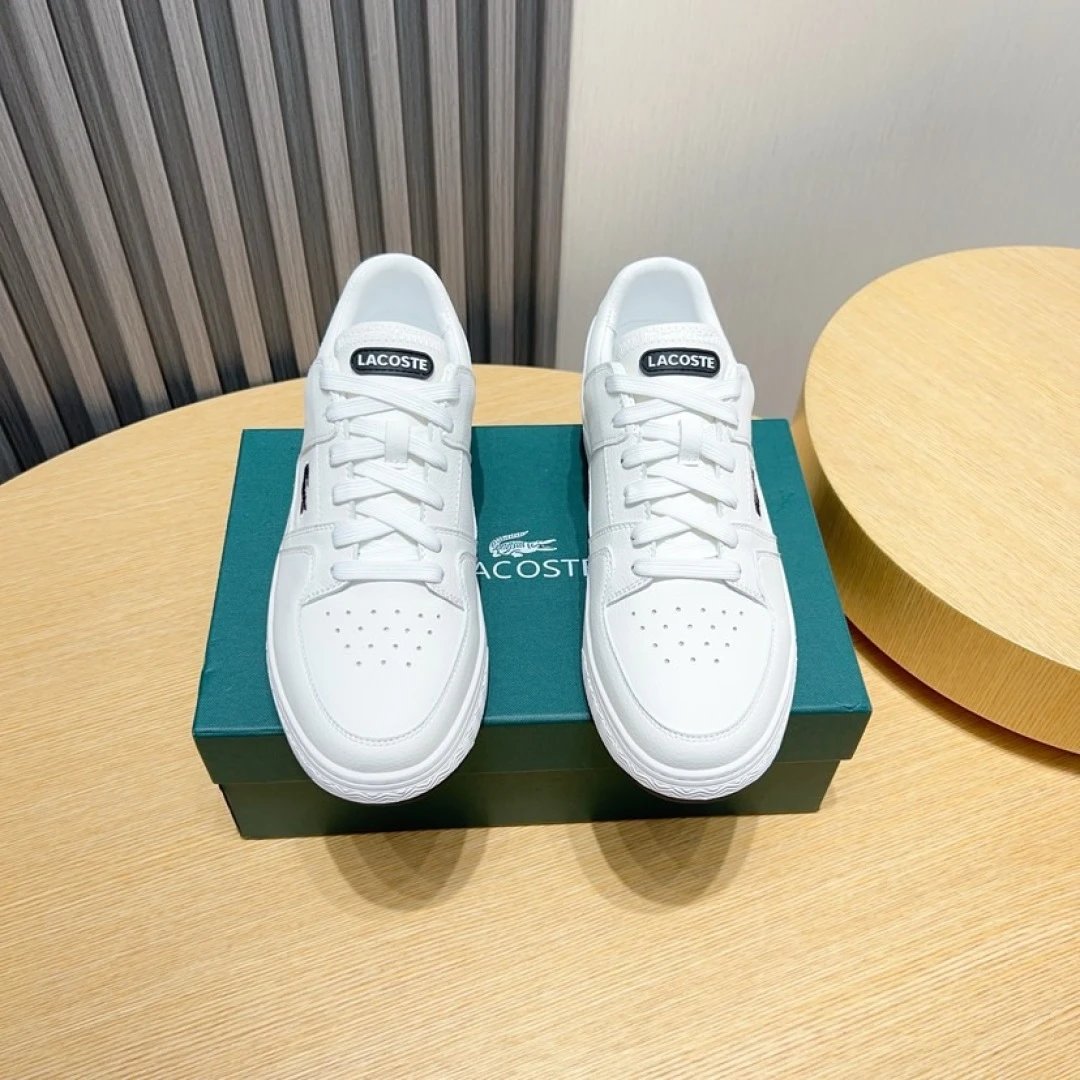 Lacoste Classic White Sneakers - Gallery Image 2 - Detailed View