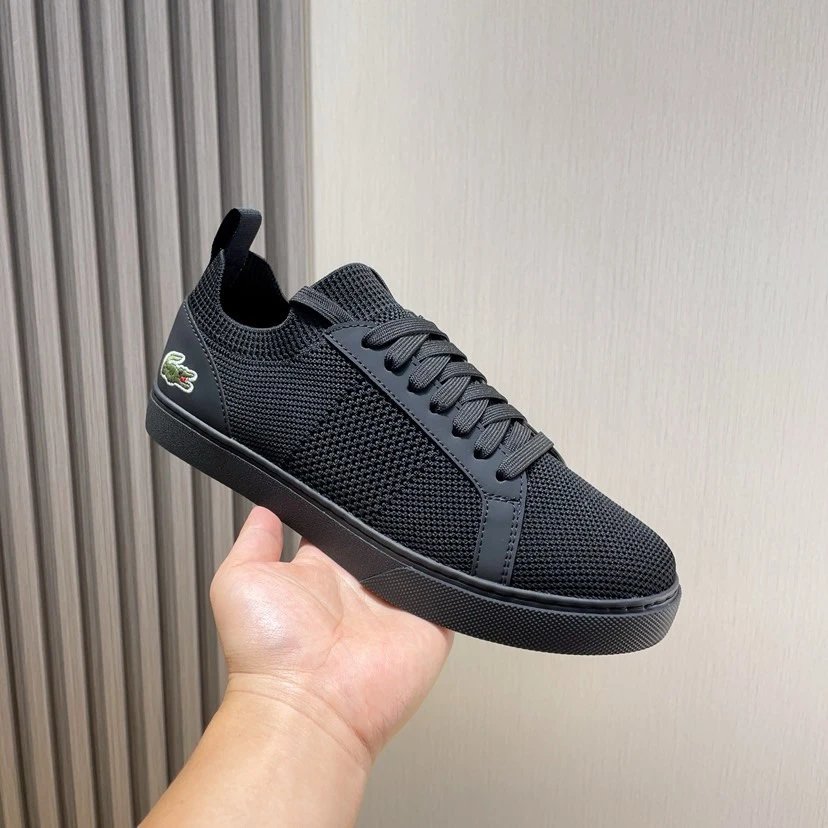 Lacoste Black Classic Sneakers - Gallery Image 1 - Detailed View