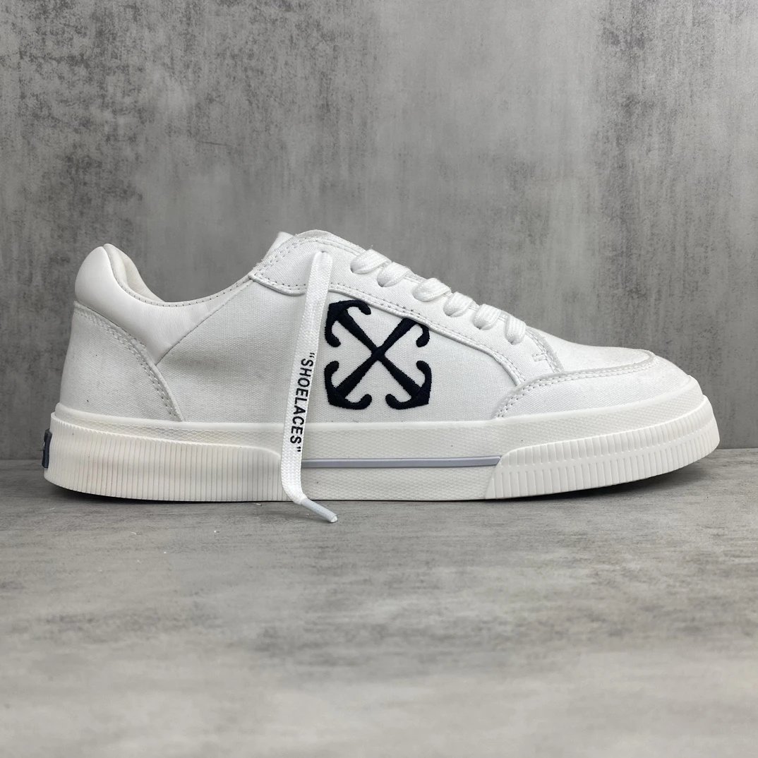 Low Vulcanized Canvas Sneakers Leather Lining Ivory - Gallery Image 6 - Detailed View