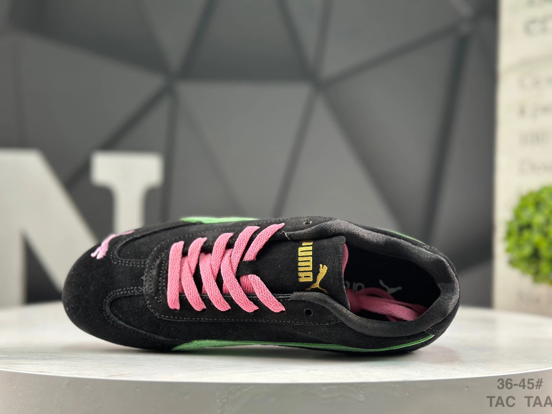 Puma Speed OG Sneakers Black Green - Gallery Image 5 - Detailed View