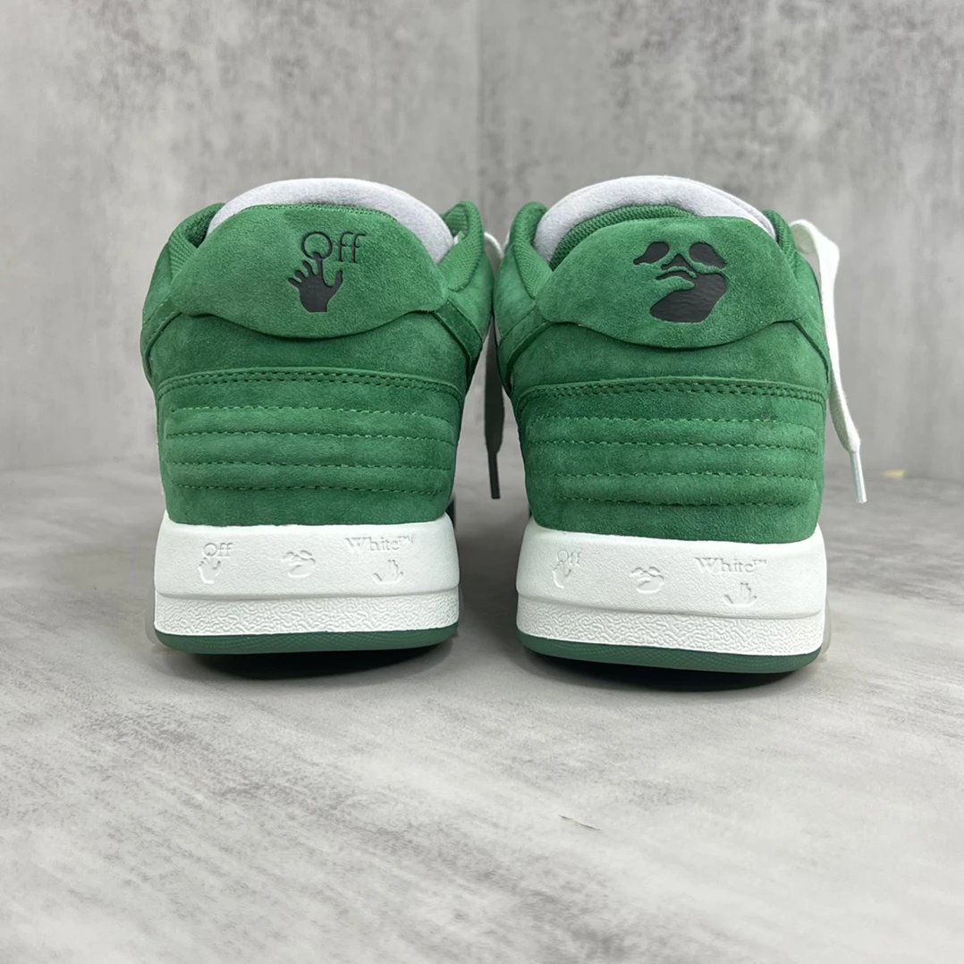 Low Top Suede Leather Sneakers Retro Emerald Green - Gallery Image 5 - Detailed View