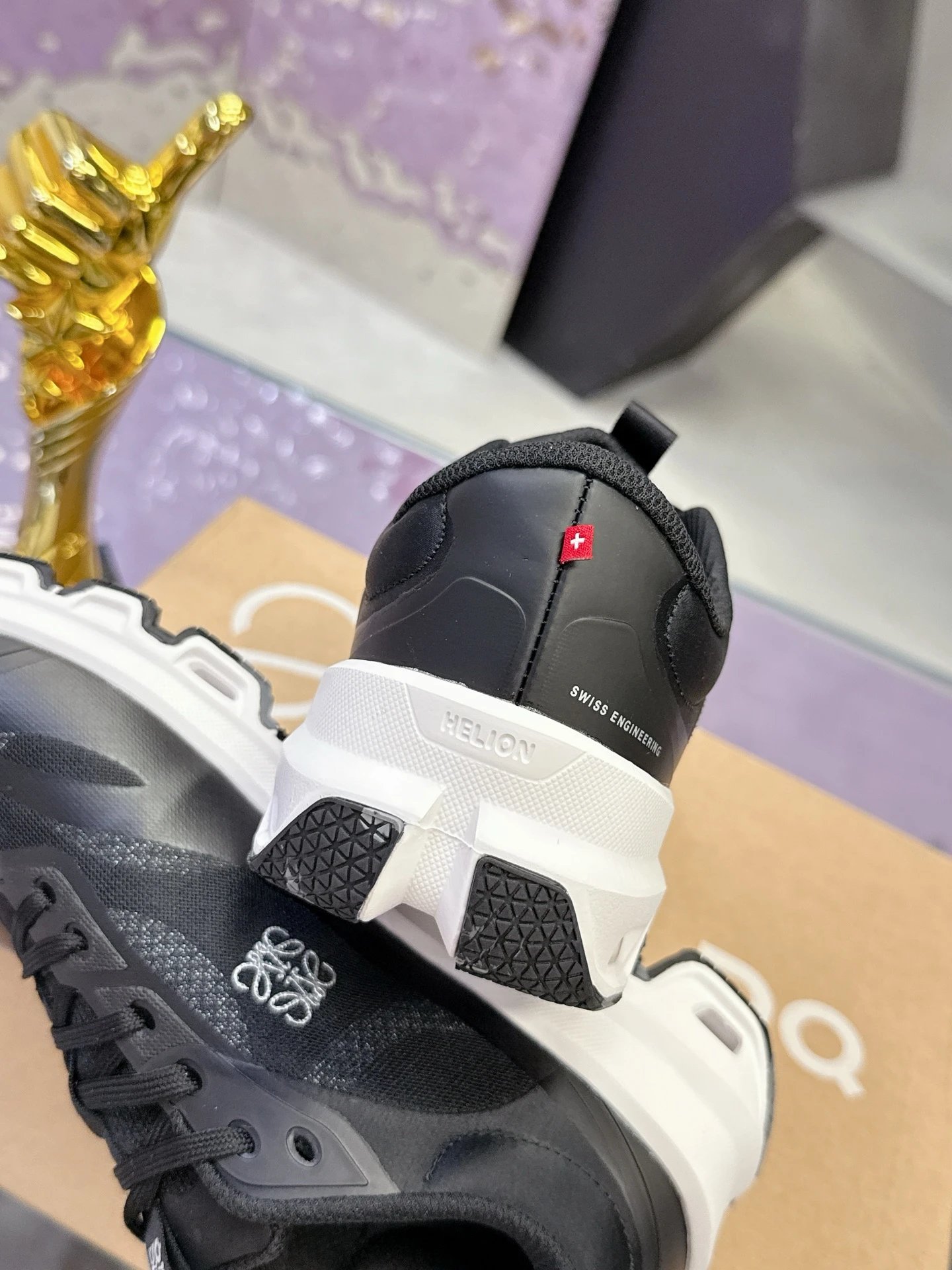 Loewe x On Running 3.0 Cloudtilt Sneakers Black - Gallery Image 8 - Detailed View