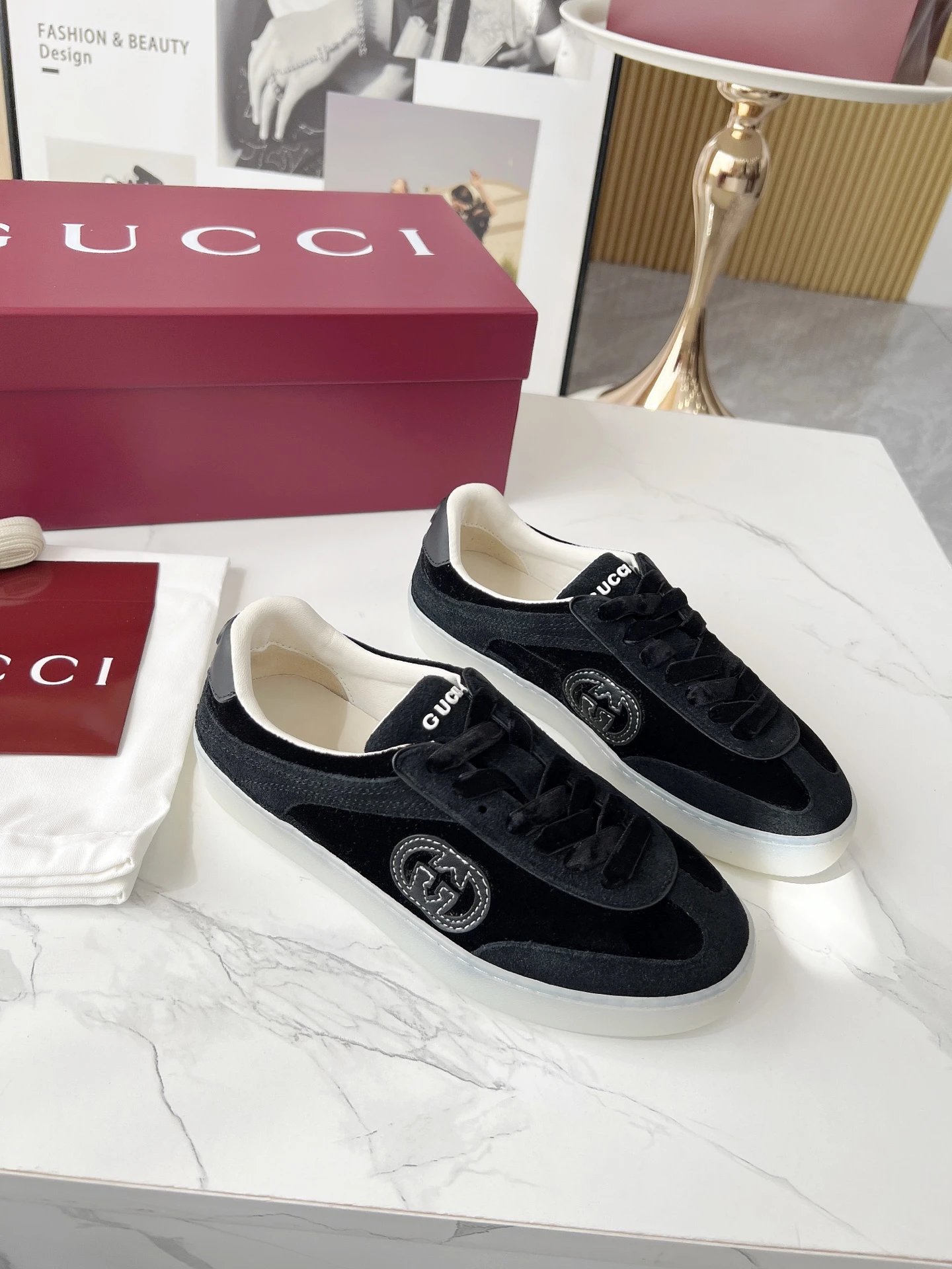 Gucci 3D GG Trainers Black - Related Product - Cnfans