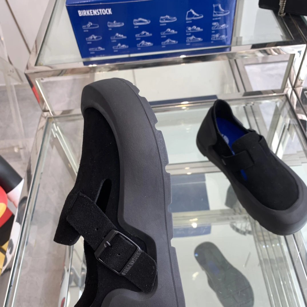 Suede Slip-On Loafers Ergonomic Design Charcoal Black - Gallery Image 5 - Detailed View