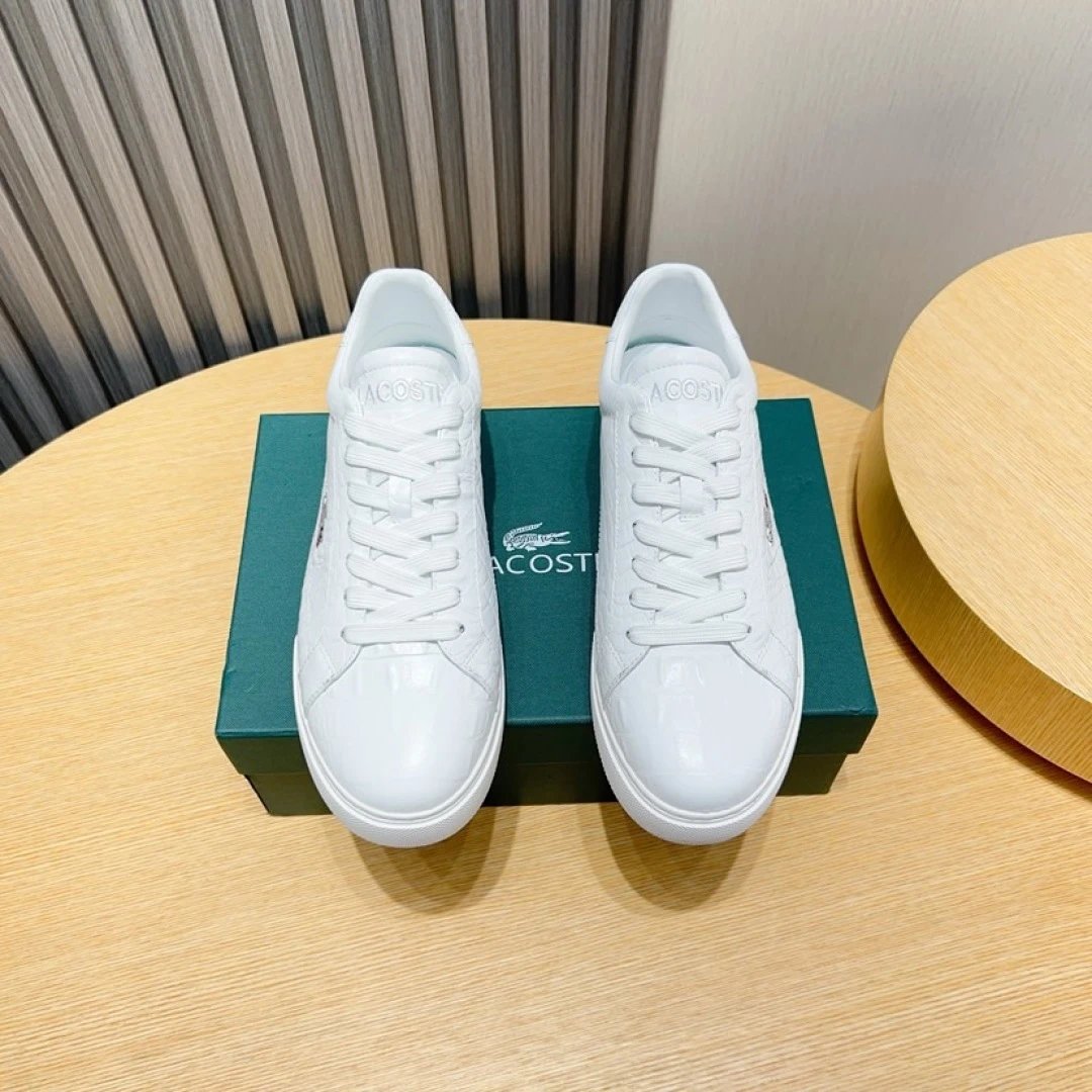 Lacoste Classic White Sneakers - Gallery Image 2 - Detailed View