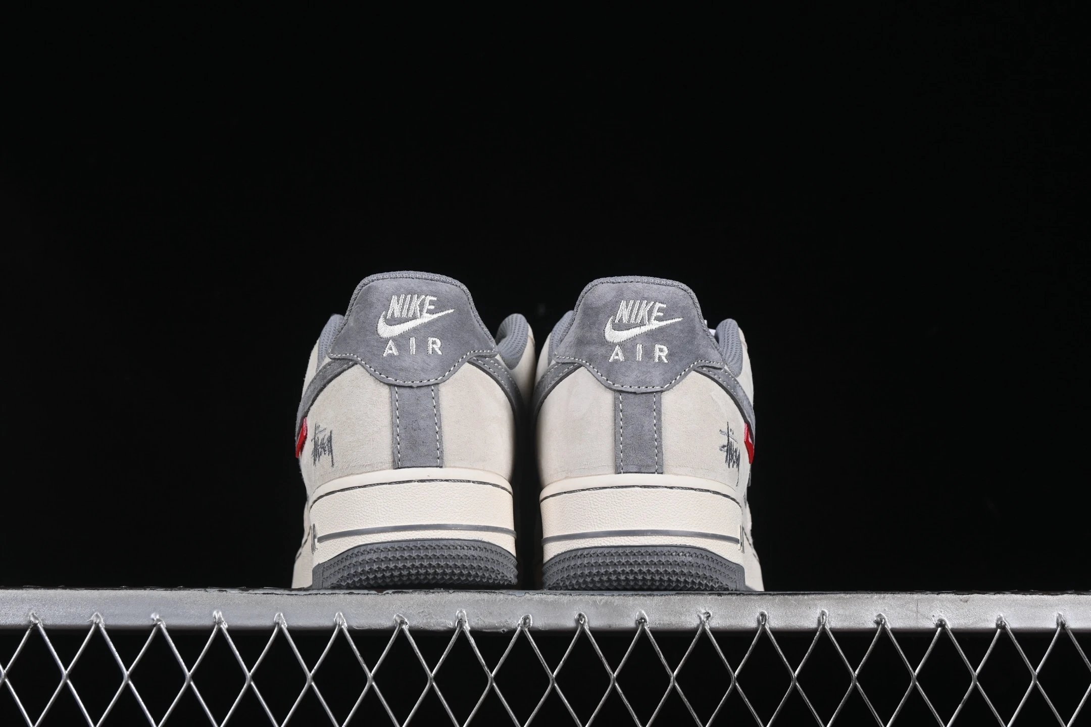 Suede Casual AF1 Low Sneakers Warm Taupe - Gallery Image 6 - Detailed View