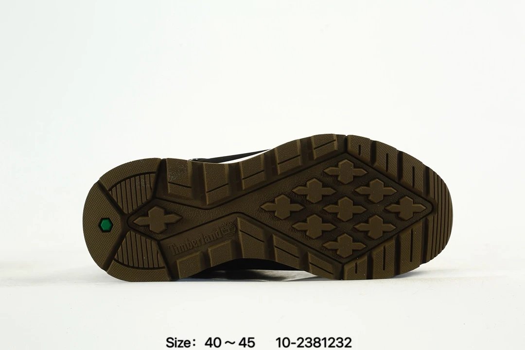 Outdoor Hiking Sneakers Nubuck Waterproof Olive Black - Gallery Image 6 - Detailed View