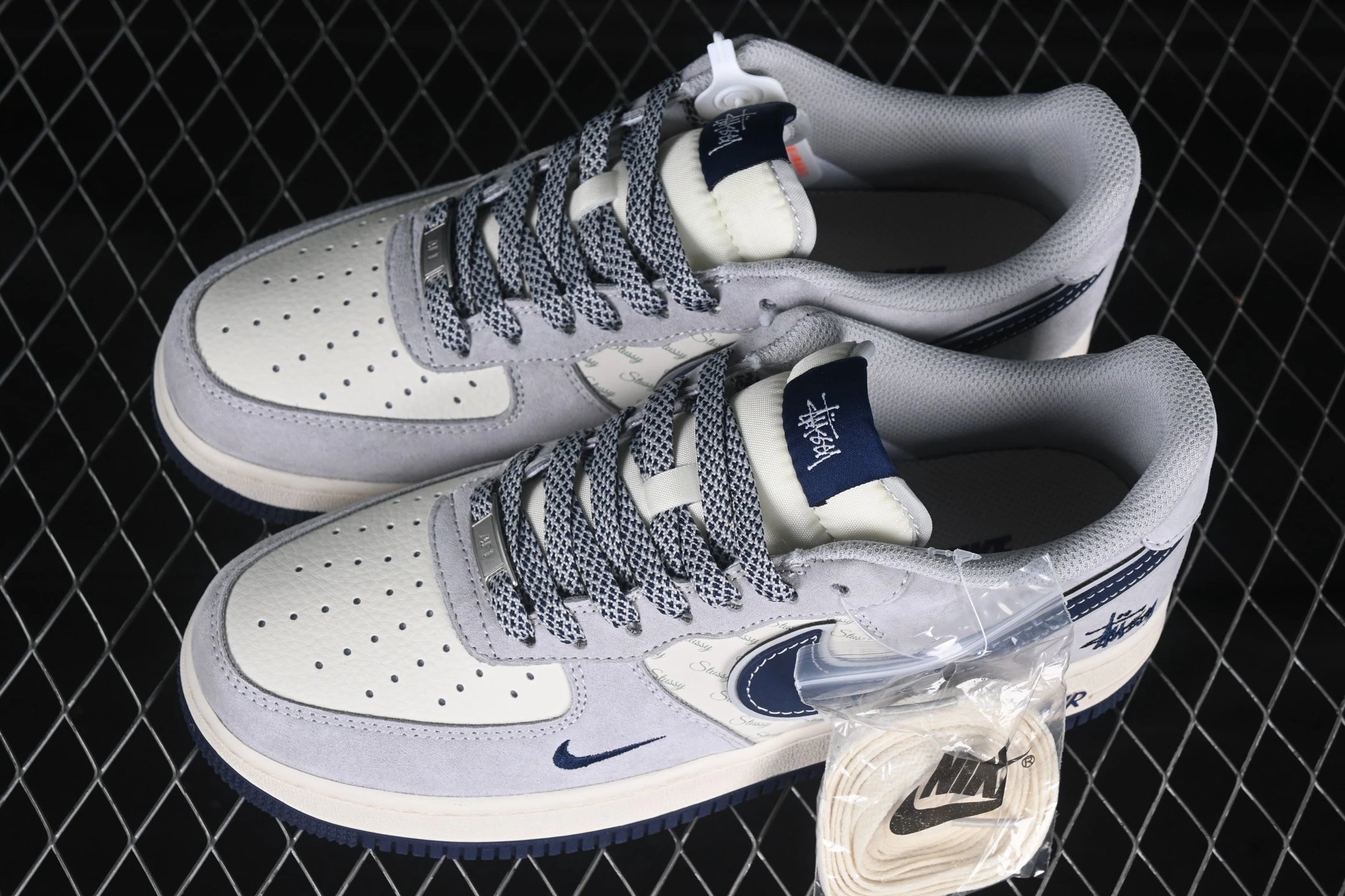 Air Force 1 Low Sneakers Slate Blue - Gallery Image 5 - Detailed View