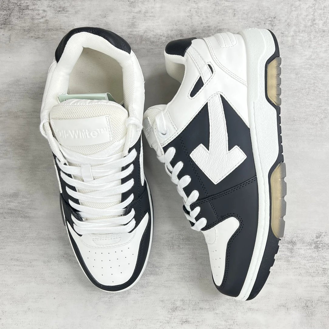 Low Top Leather Sneakers Retro Streetwear Black Ivory - Gallery Image 3 - Detailed View