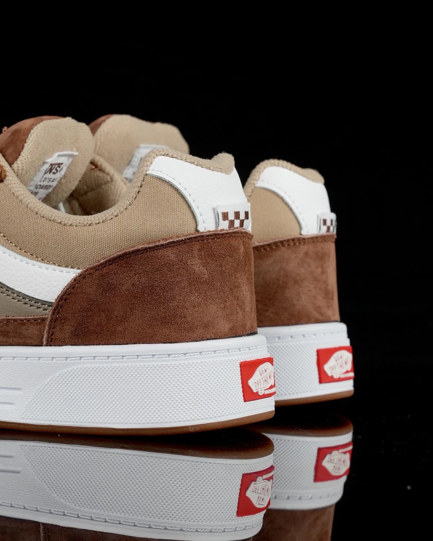 Retro Skate Suede Leather Sneakers Chestnut Brown - Gallery Image 7 - Detailed View