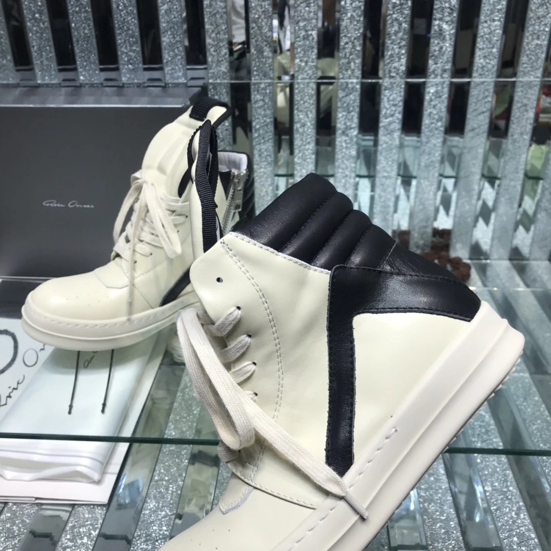 Owens Geobasket High-Top Sneakers White - Gallery Image 4 - Detailed View