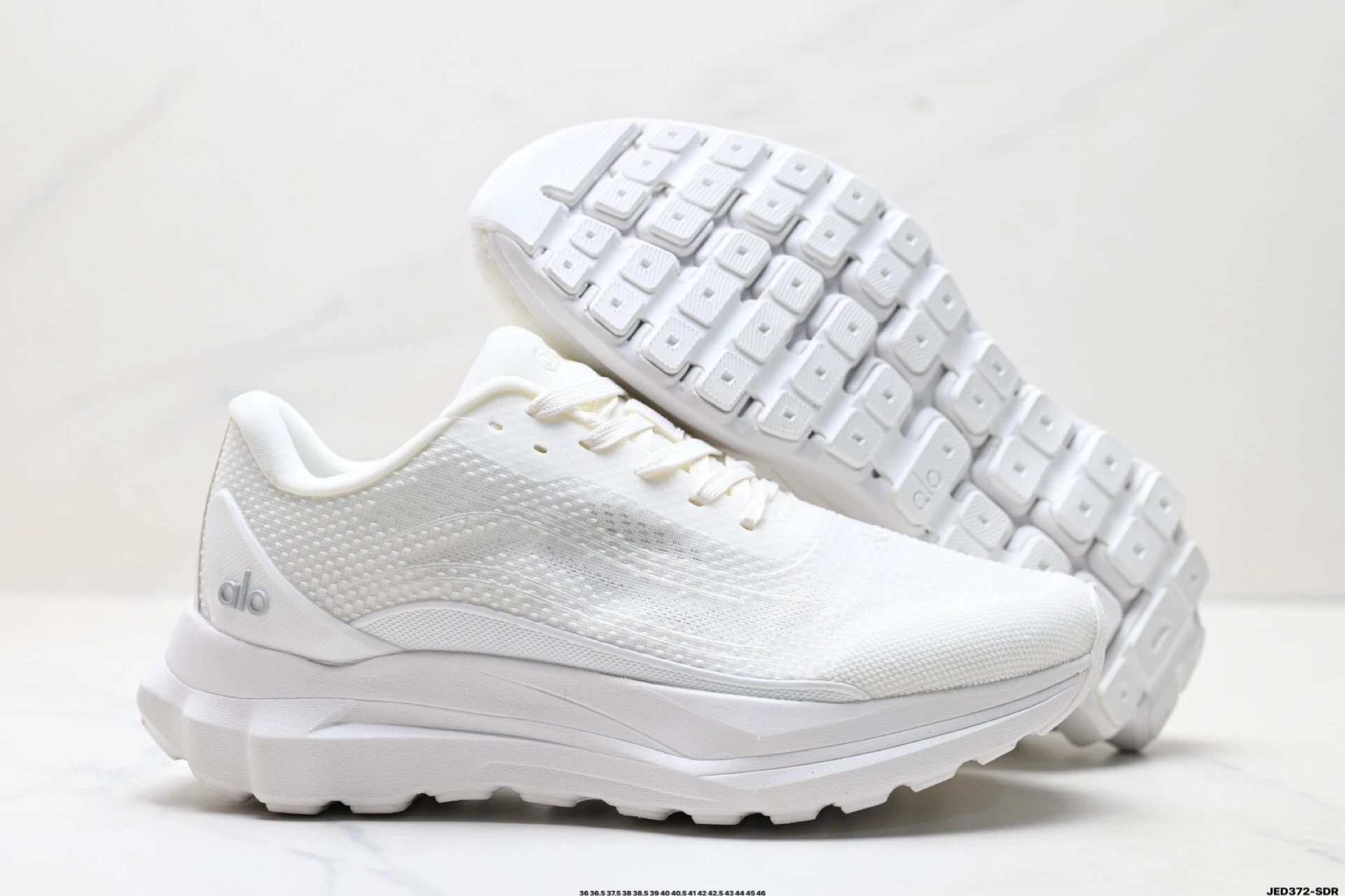 Alo Yoga Alo Runner Sneakers White  - Gallery Image 5 - Detailed View