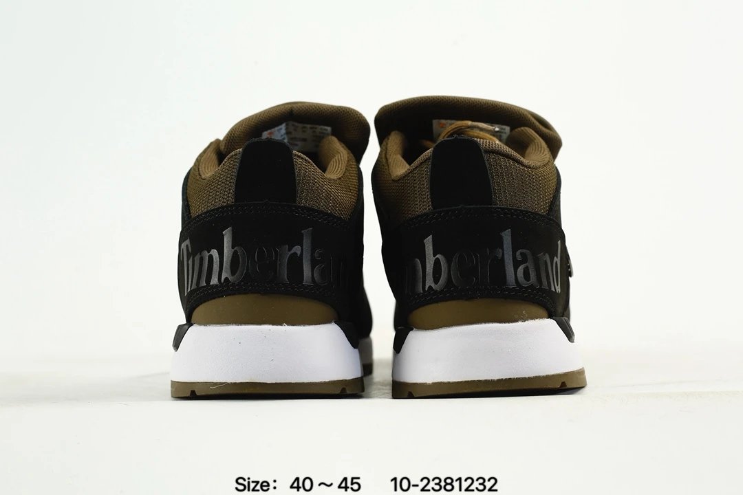 Outdoor Hiking Sneakers Nubuck Waterproof Olive Black - Gallery Image 7 - Detailed View