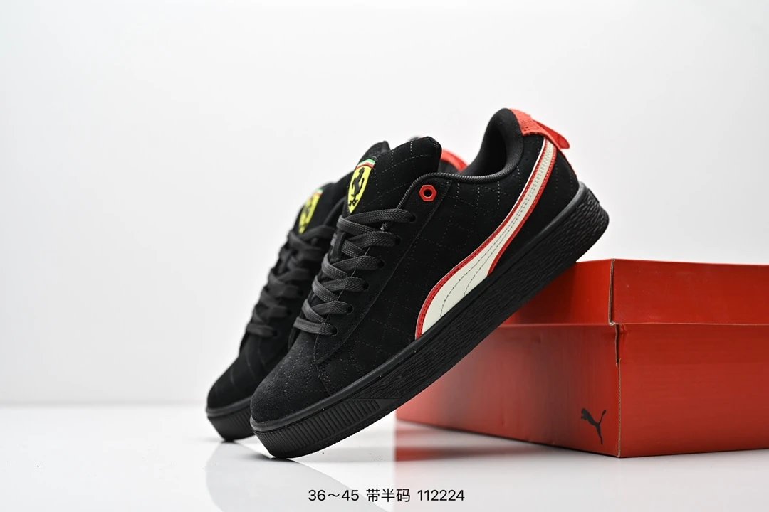 PUMA Suede Sneakers Black - Gallery Image 9 - Detailed View