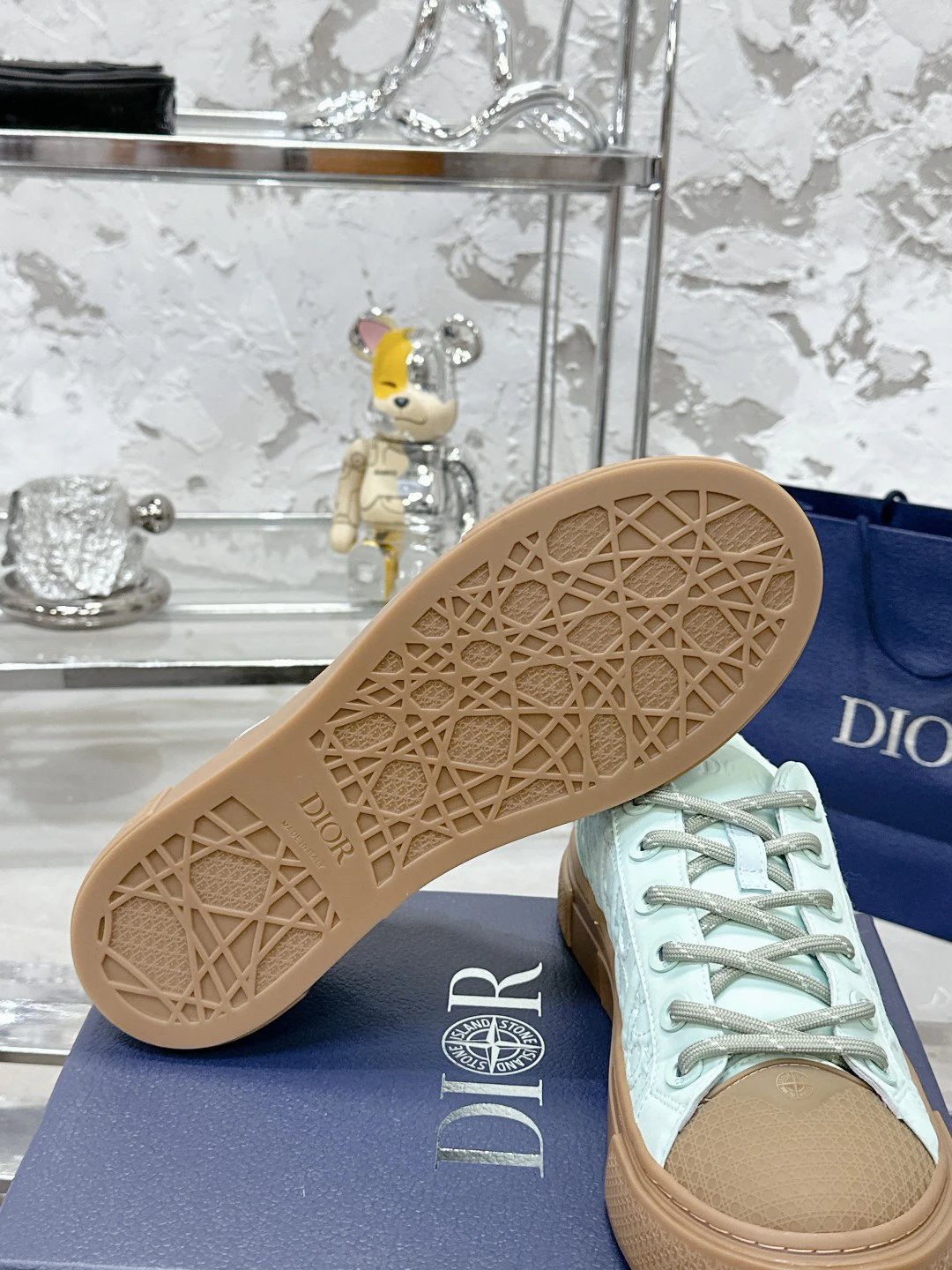 Casual Satin Sneakers Sage Green - Gallery Image 9 - Detailed View