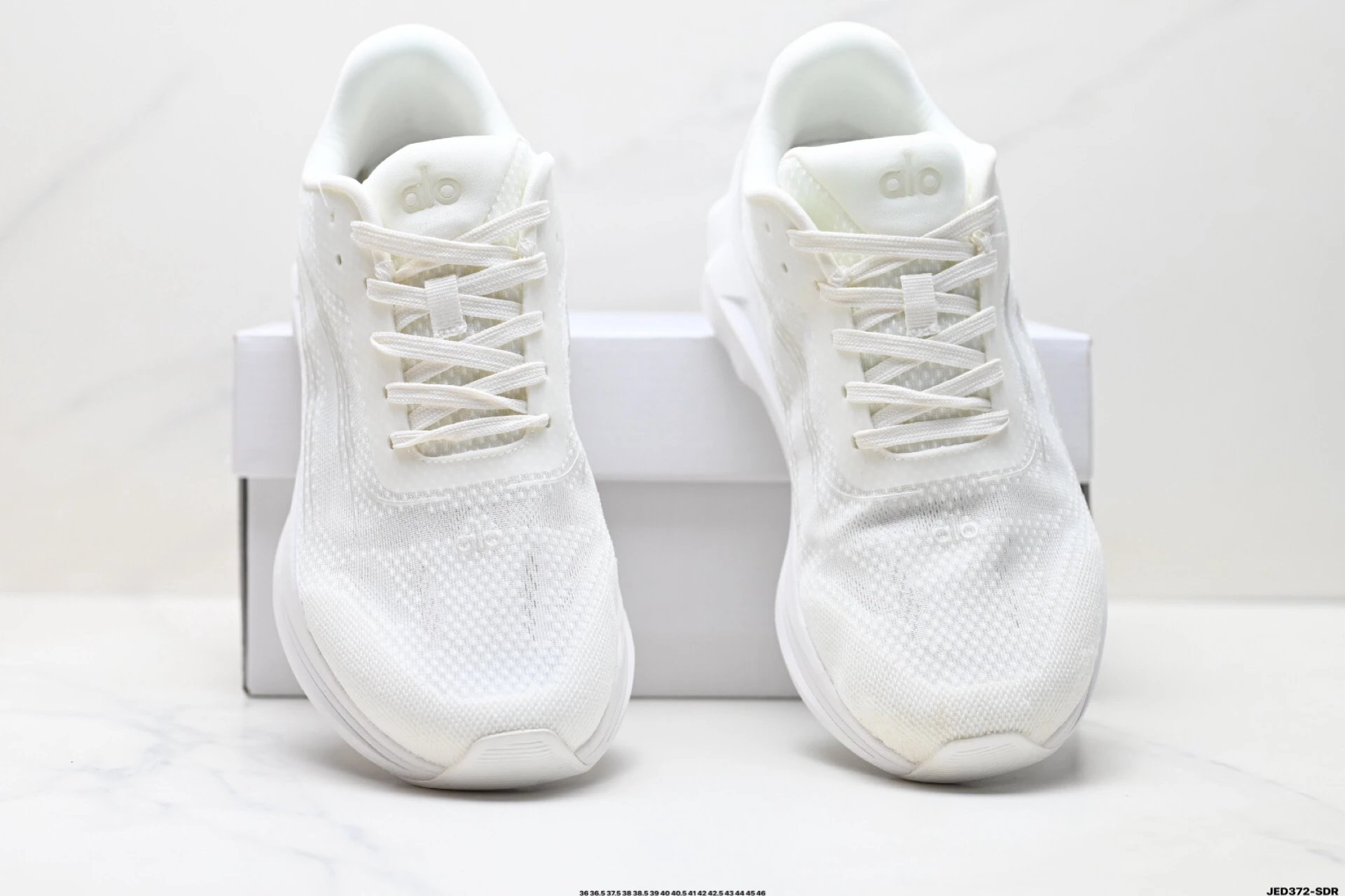 Alo Yoga Alo Runner Sneakers White  - Gallery Image 7 - Detailed View