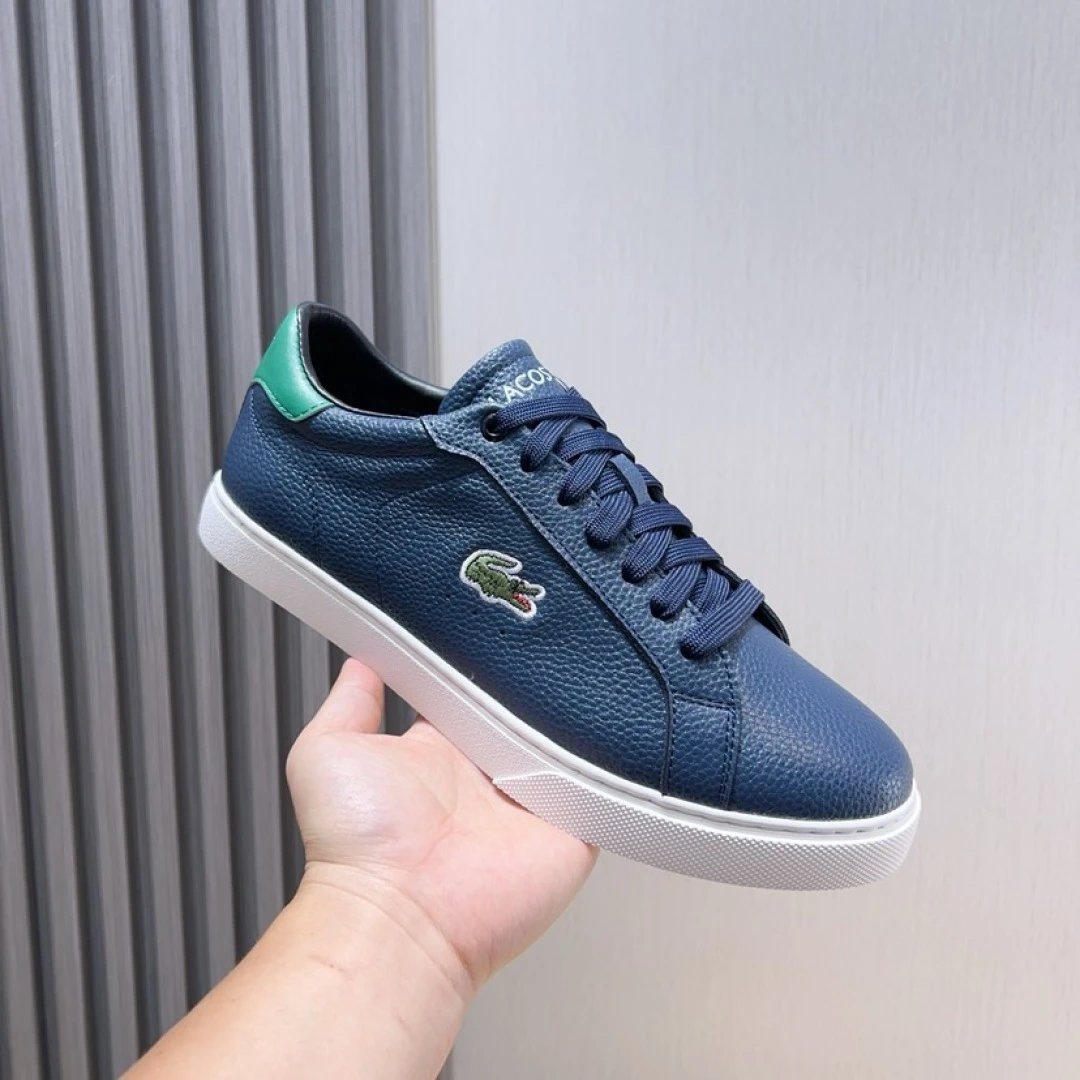 Lacoste Pebble Leather Sneakers Blue - High Quality Product Image - Cnfans