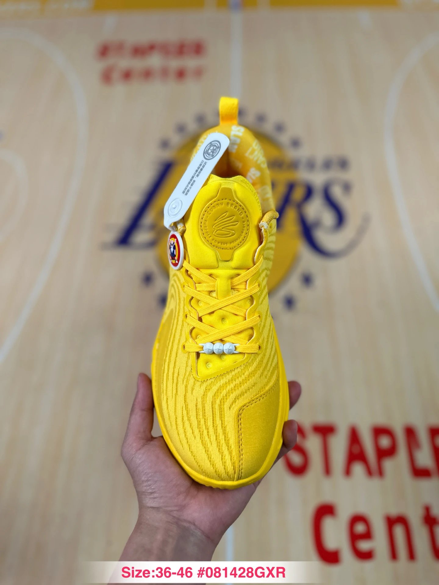 Curry 12 Mesh Basketball Sneakers Solar Yellow - Gallery Image 6 - Detailed View