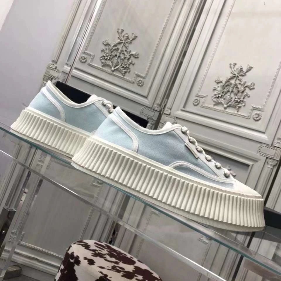 Chane Vintage Sneakers Light Blue - Gallery Image 6 - Detailed View
