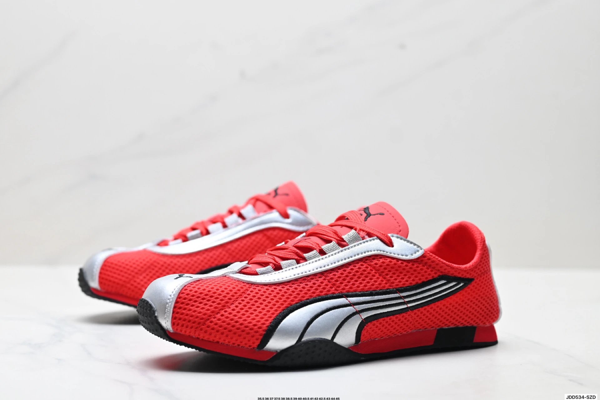 Puma H-Street Sneakers Red Silver - Gallery Image 4 - Detailed View