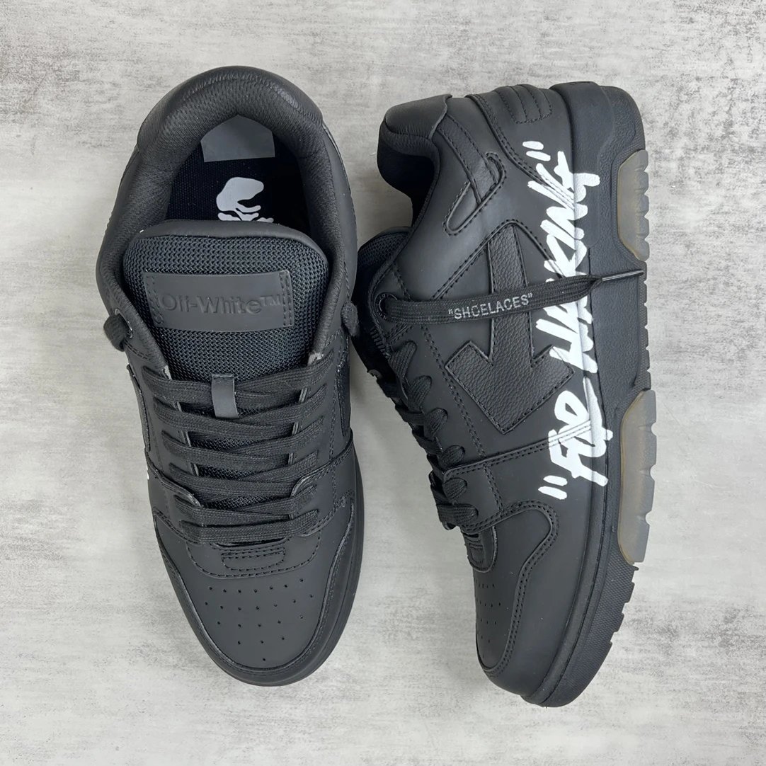 Luxury Leather Low Top Sneakers for Walking Jet Black - Gallery Image 3 - Detailed View