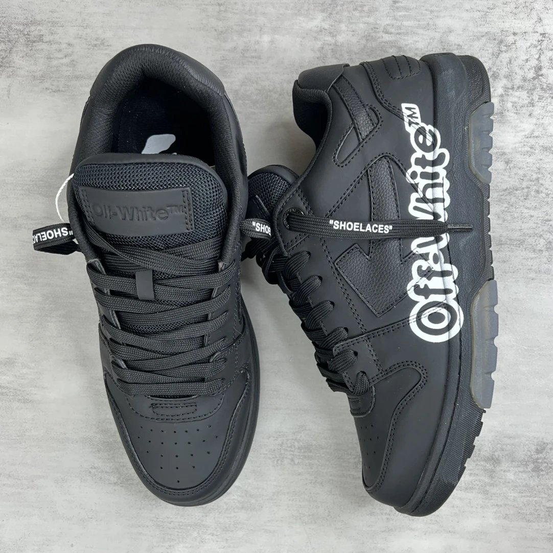 Luxury Leather Low Top Sneakers for Couples Black - Gallery Image 3 - Detailed View