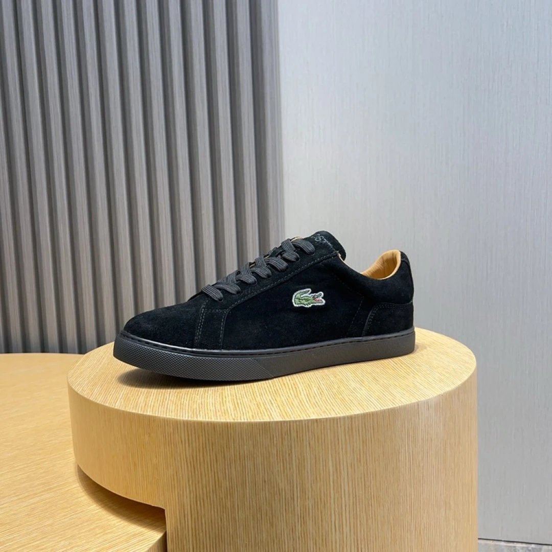 Lacoste Original Black Sneakers - Gallery Image 5 - Detailed View