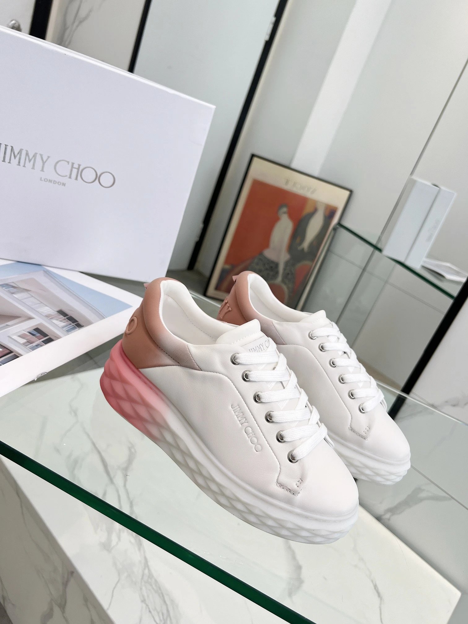 Jimmy Choo Diamond Sneakers Multi-color - Gallery Image 1 - Detailed View