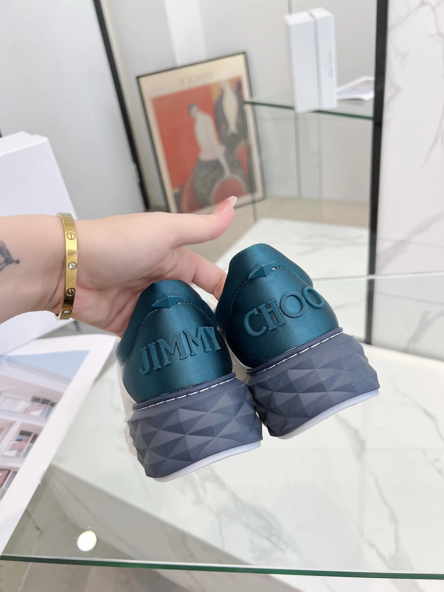 Jimmy Choo Diamond Sneakers Multi - Gallery Image 8 - Detailed View