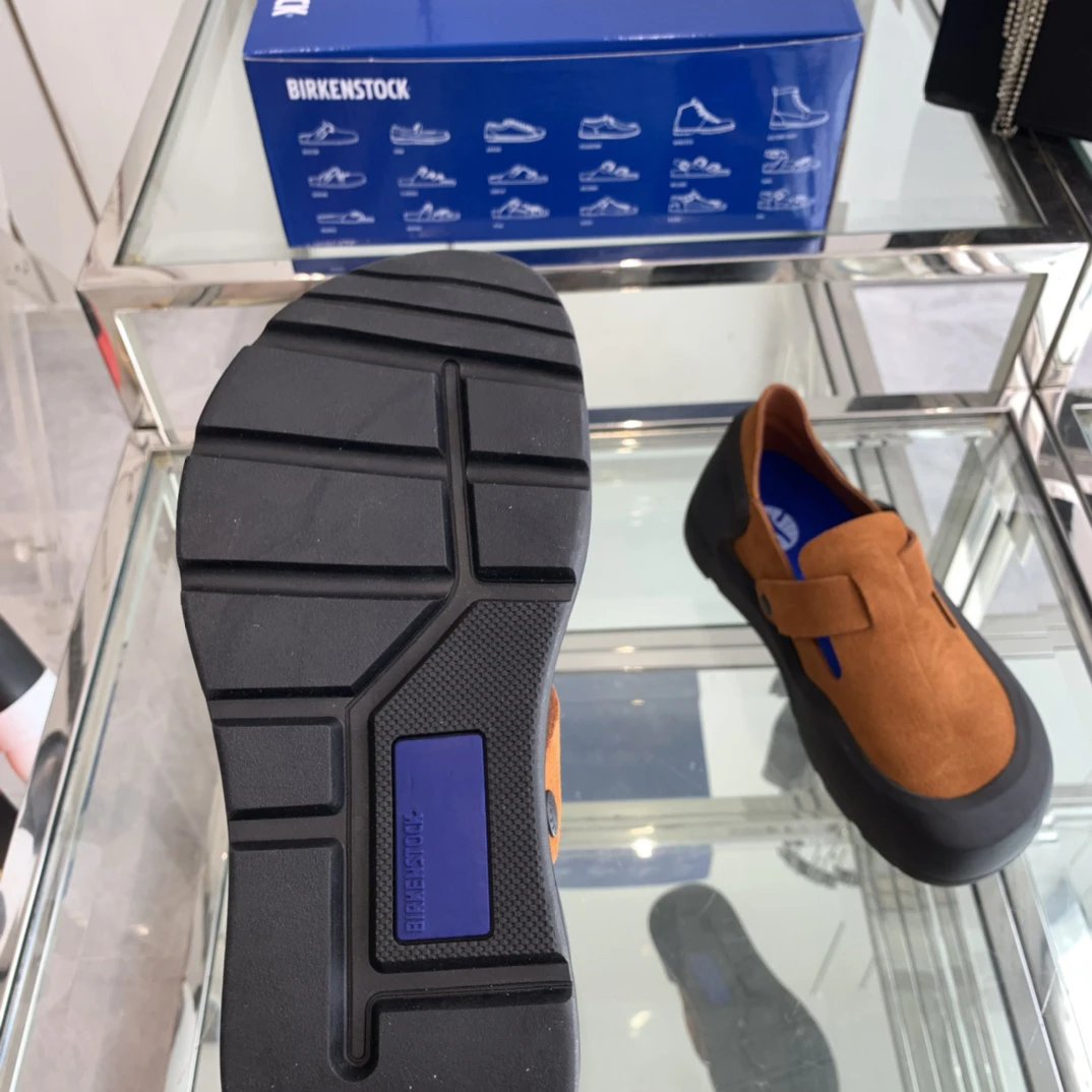 Suede Slip-On Loafers Ergonomic Design Rust Brown - Gallery Image 9 - Detailed View