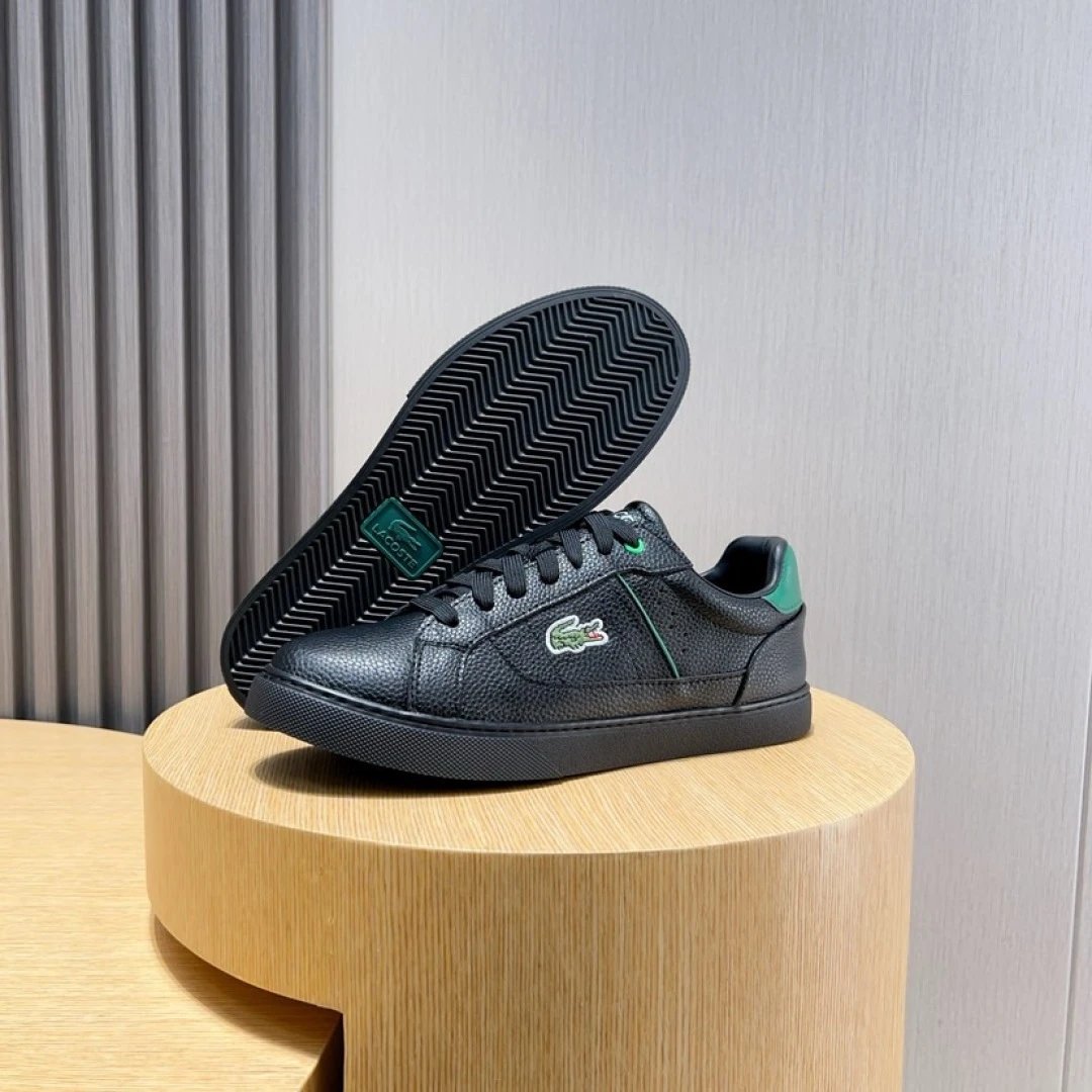 Lacoste Black Casual Sneakers - Gallery Image 8 - Detailed View
