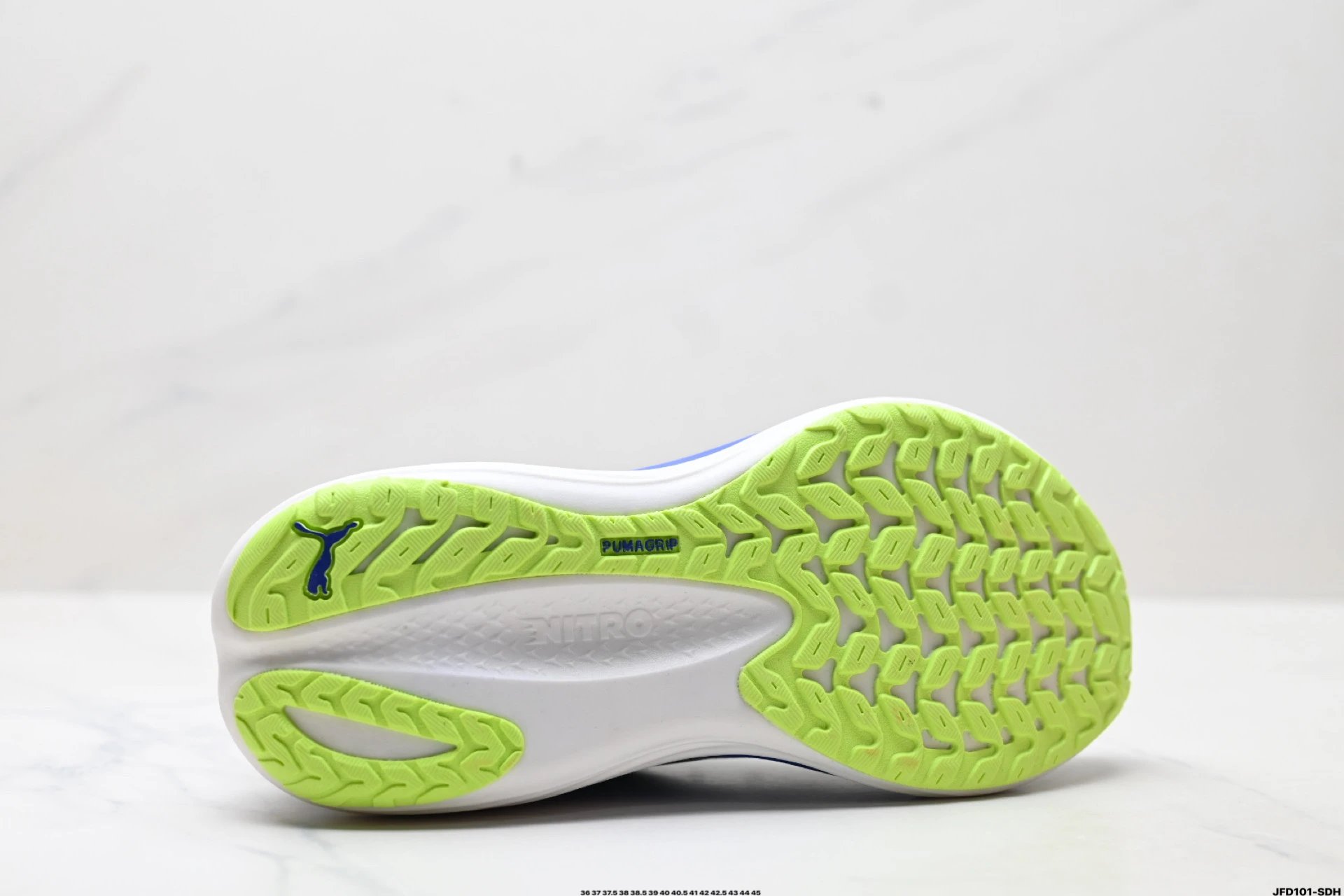 PUMA Deviate NITRO Sneakers White Blue - Gallery Image 9 - Detailed View