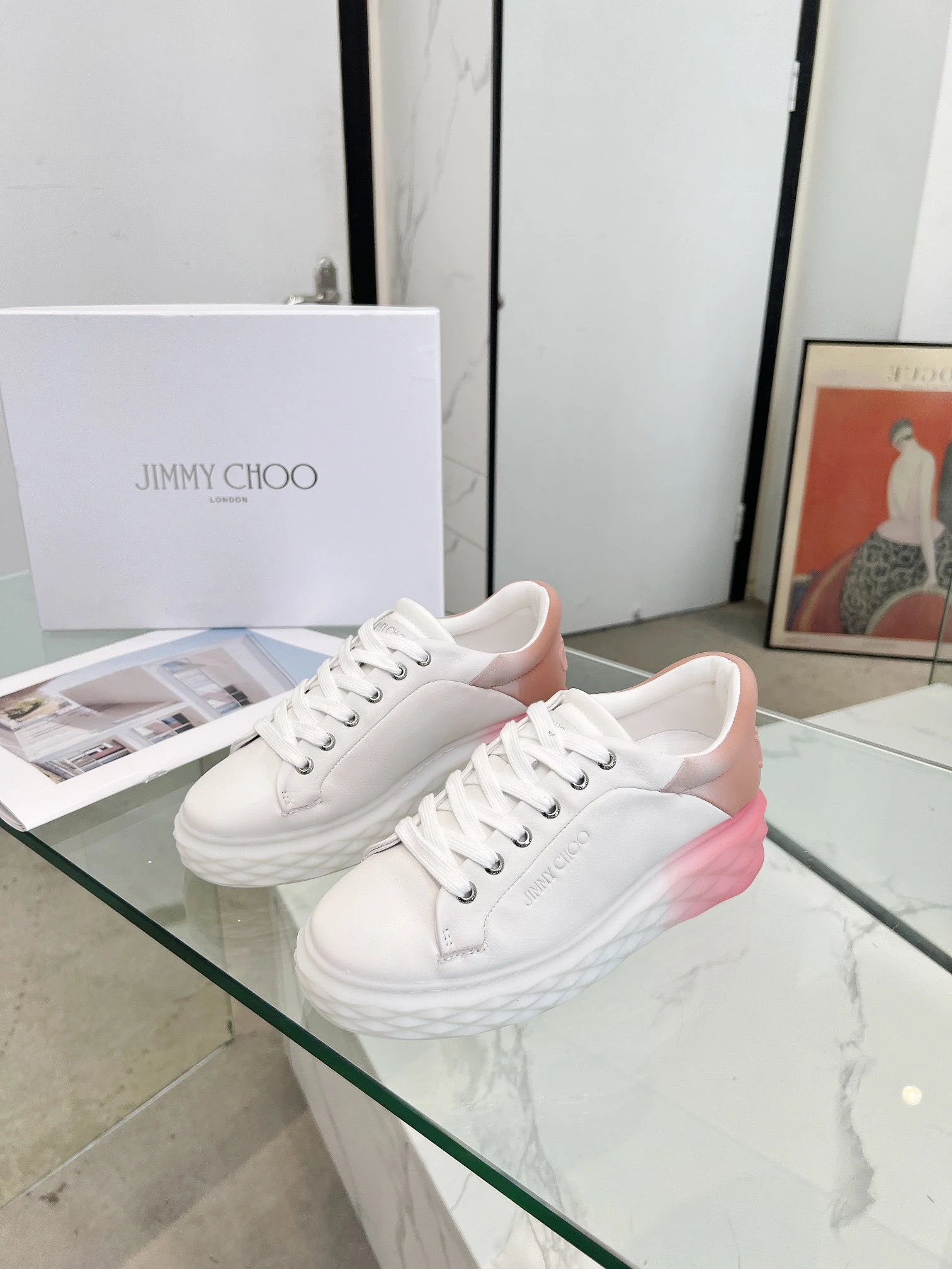 Jimmy Choo Diamond Sneakers Multi-color - Gallery Image 6 - Detailed View