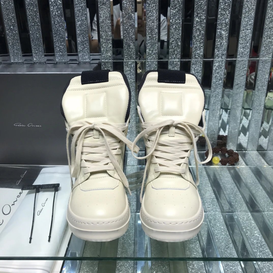 Owens Geobasket High-Top Sneakers White - Gallery Image 6 - Detailed View