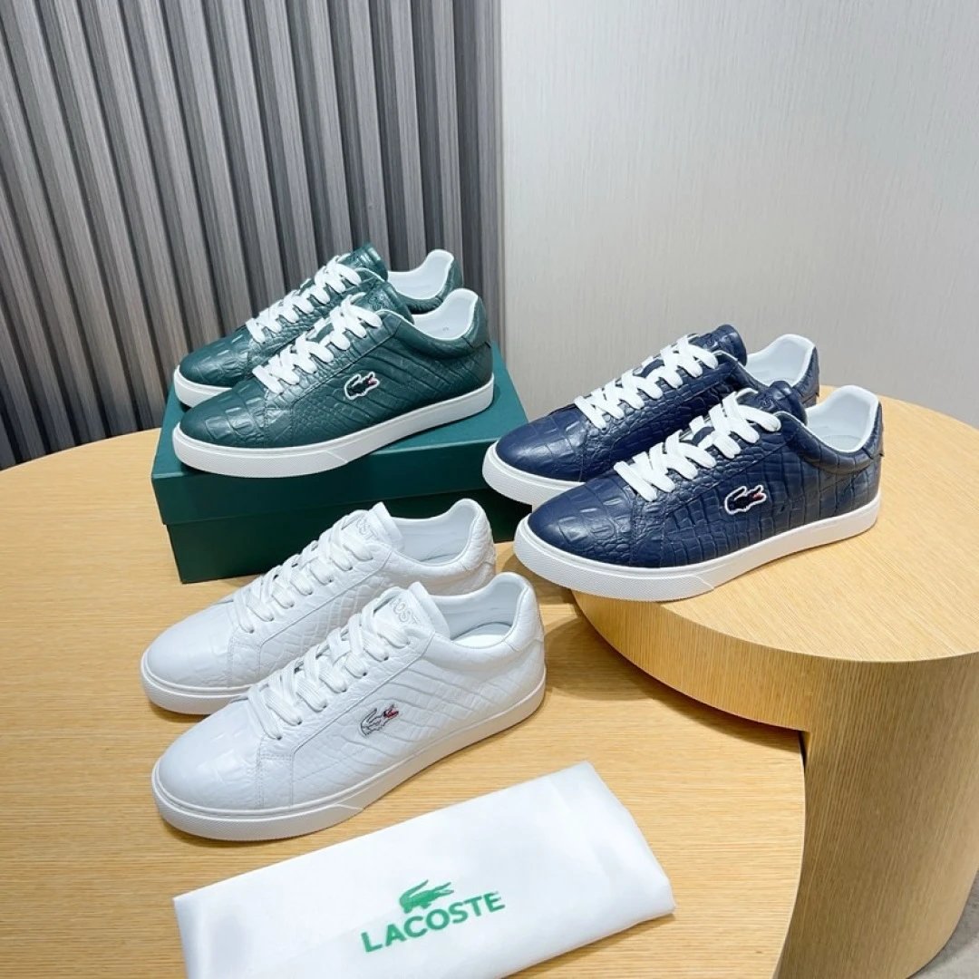 Lacoste Classic White Sneakers - Gallery Image 9 - Detailed View