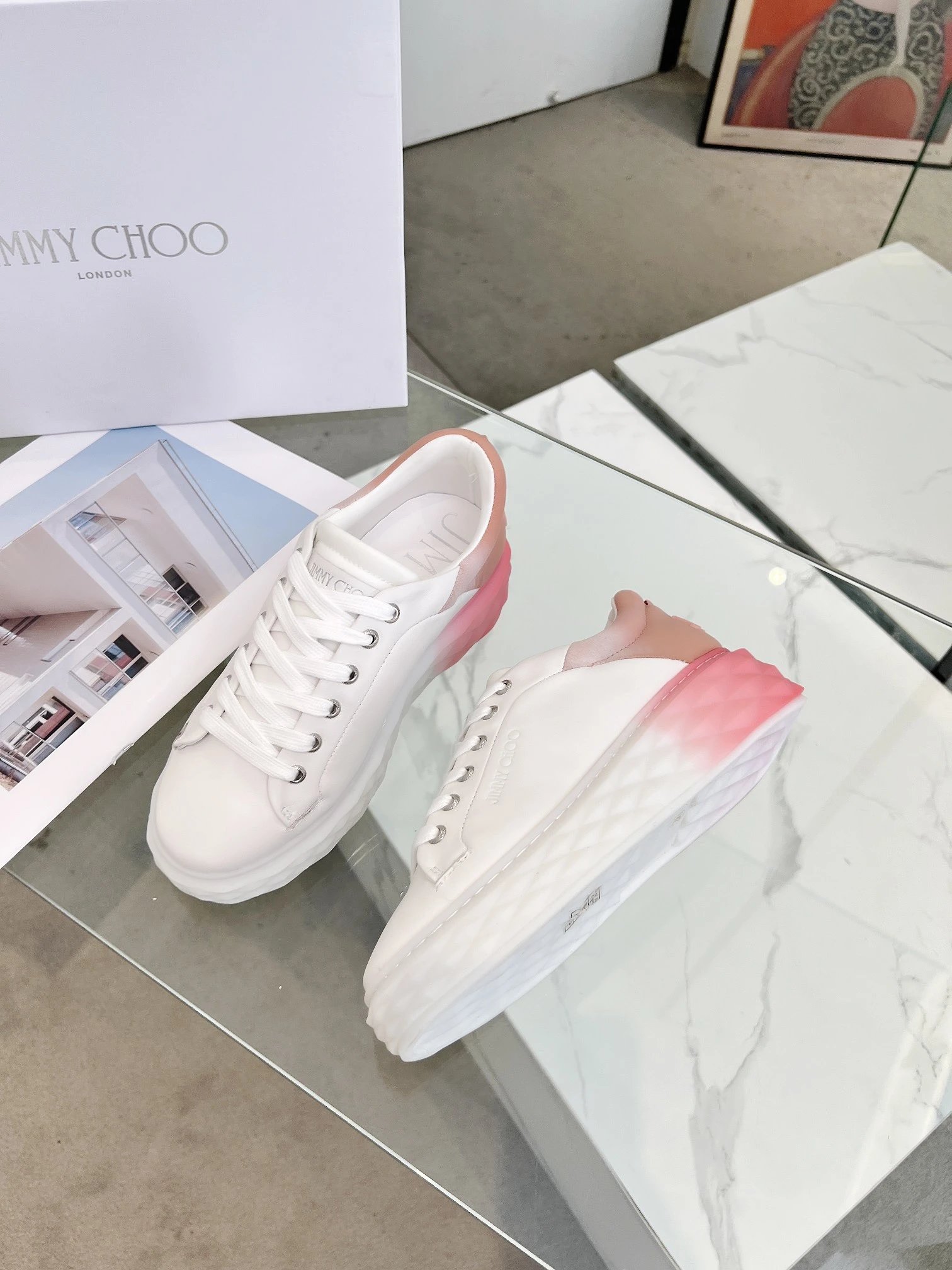Jimmy Choo Diamond Sneakers Multi-color - Gallery Image 3 - Detailed View
