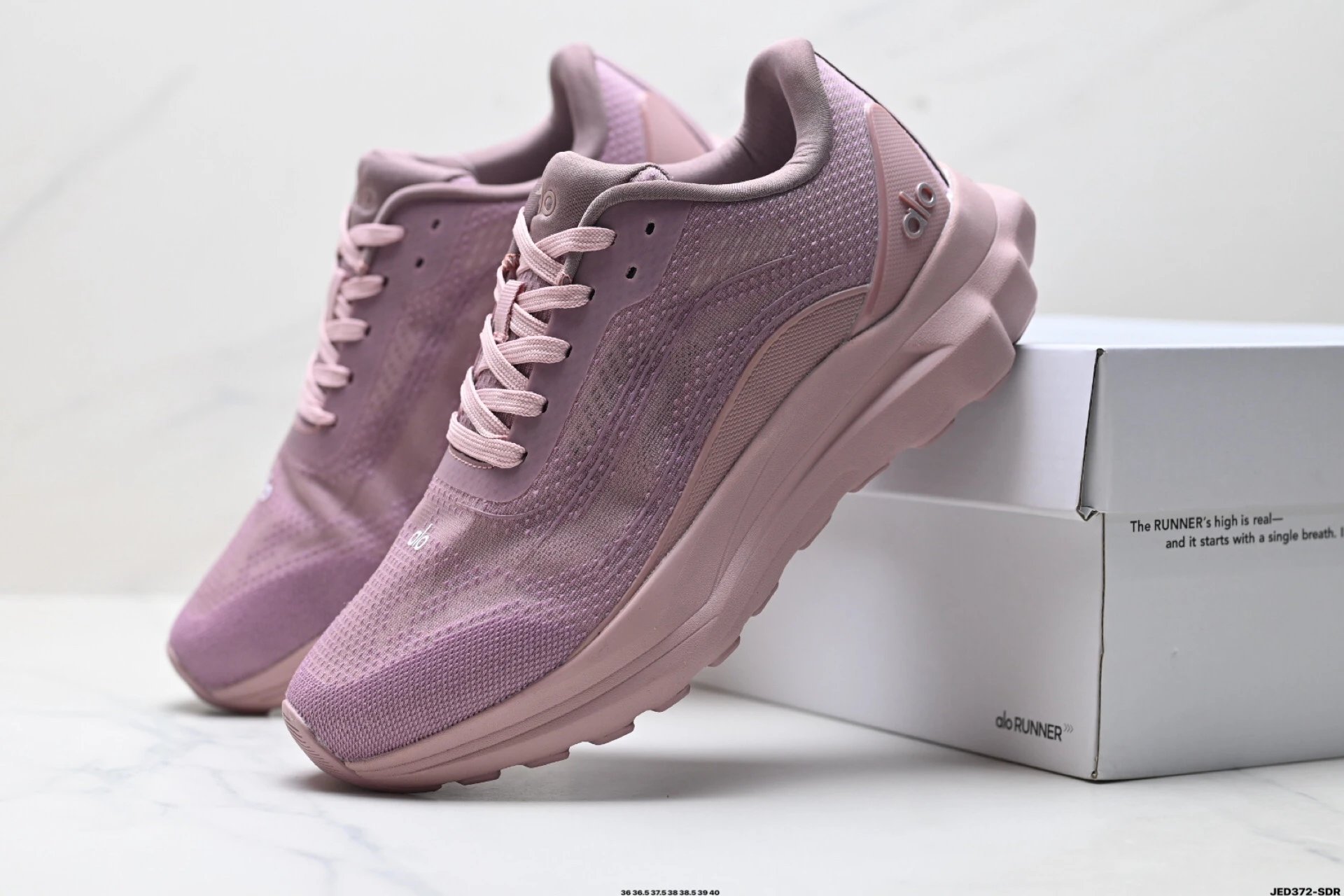 Alo Yoga Alo Runner Sneakers Purple - Gallery Image 8 - Detailed View