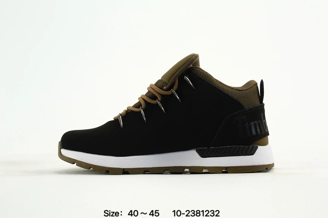 Outdoor Hiking Sneakers Nubuck Waterproof Olive Black - Gallery Image 3 - Detailed View