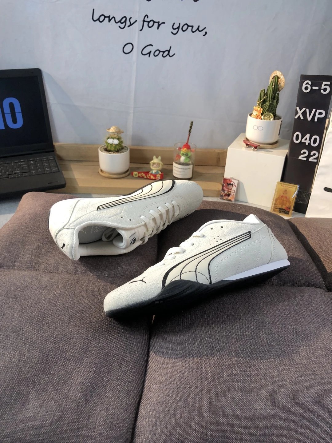 Puma Racing Sneakers White Black - Gallery Image 6 - Detailed View