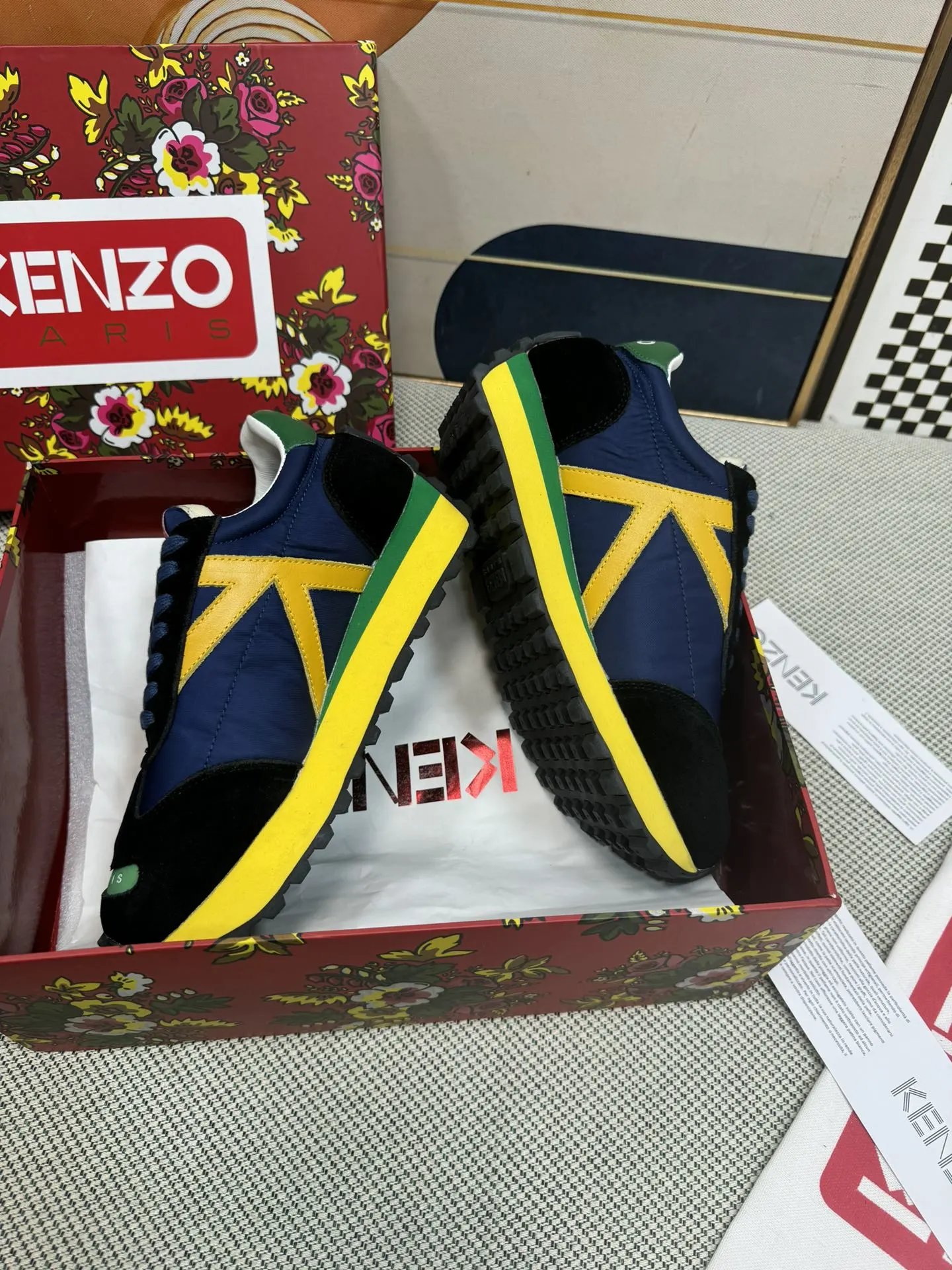 Kenzo Casual Sneakers Blue - Gallery Image 4 - Detailed View