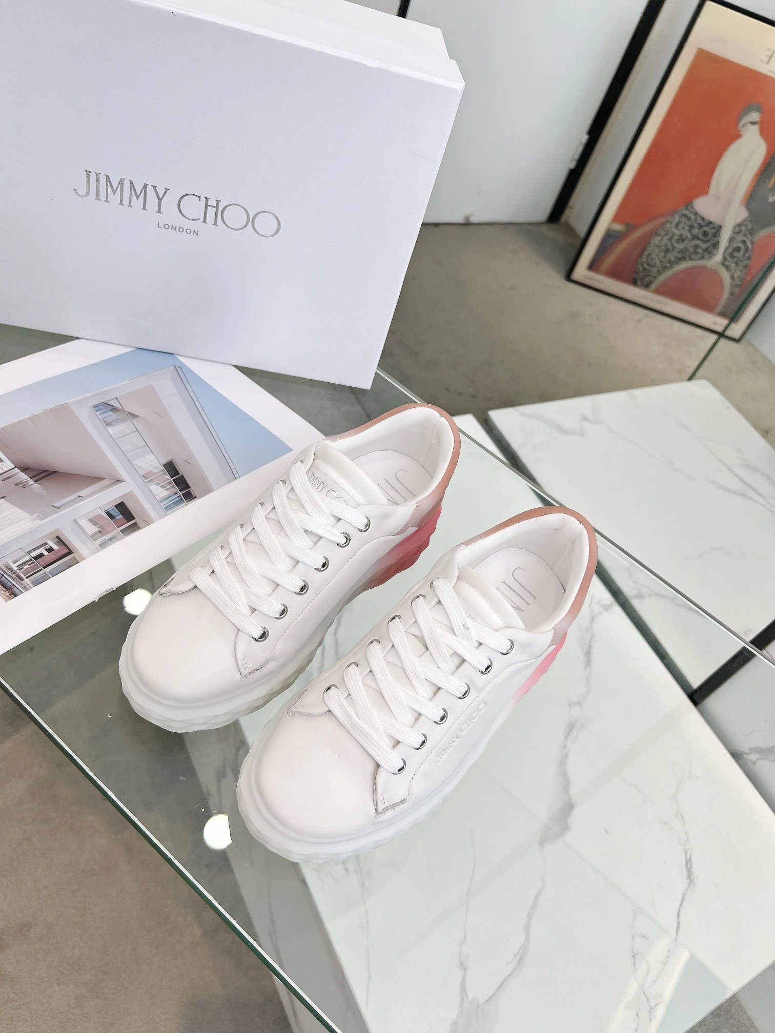 Jimmy Choo Diamond Sneakers Multi-color - Gallery Image 2 - Detailed View