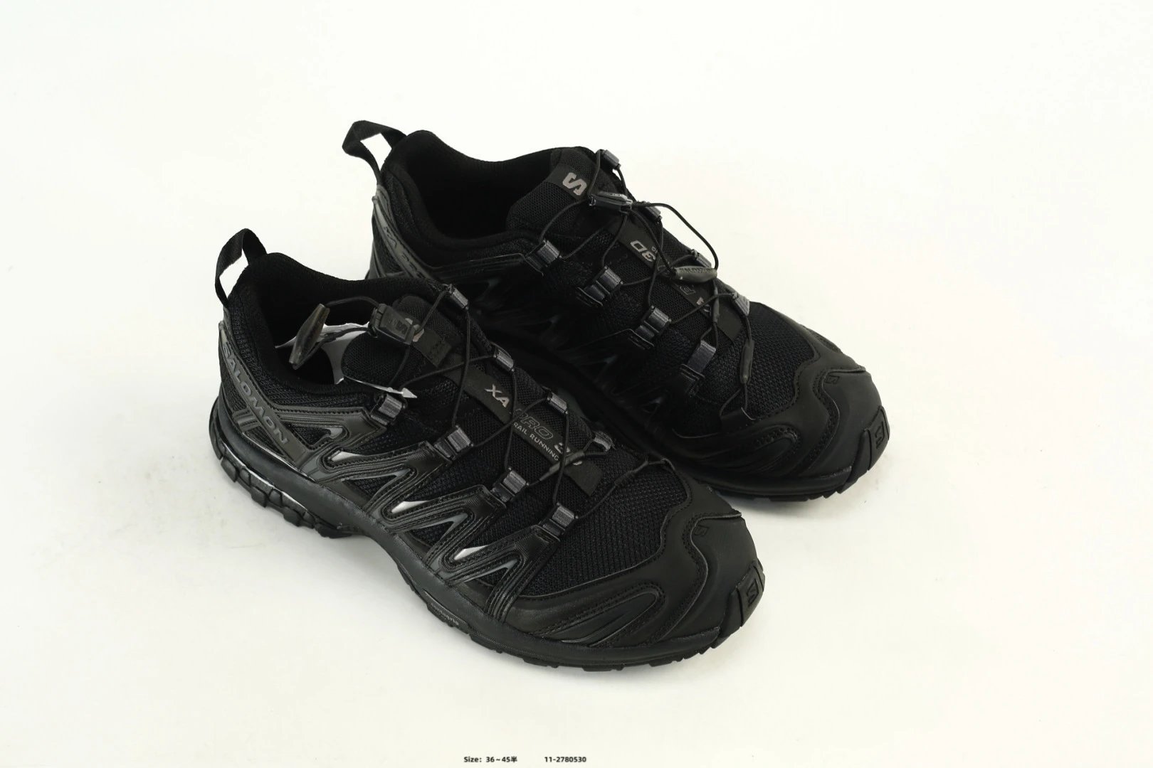 Salomon XA Pro 3D Trail Shoes Black  - Gallery Image 8 - Detailed View